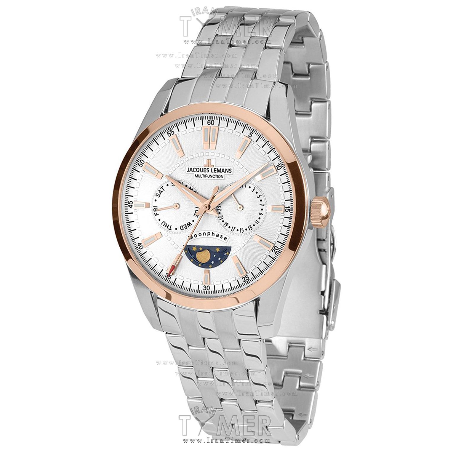 قیمت و خرید ساعت مچی مردانه ژاک لمن(JACQUES LEMANS) مدل 1-1901G کلاسیک | اورجینال و اصلی