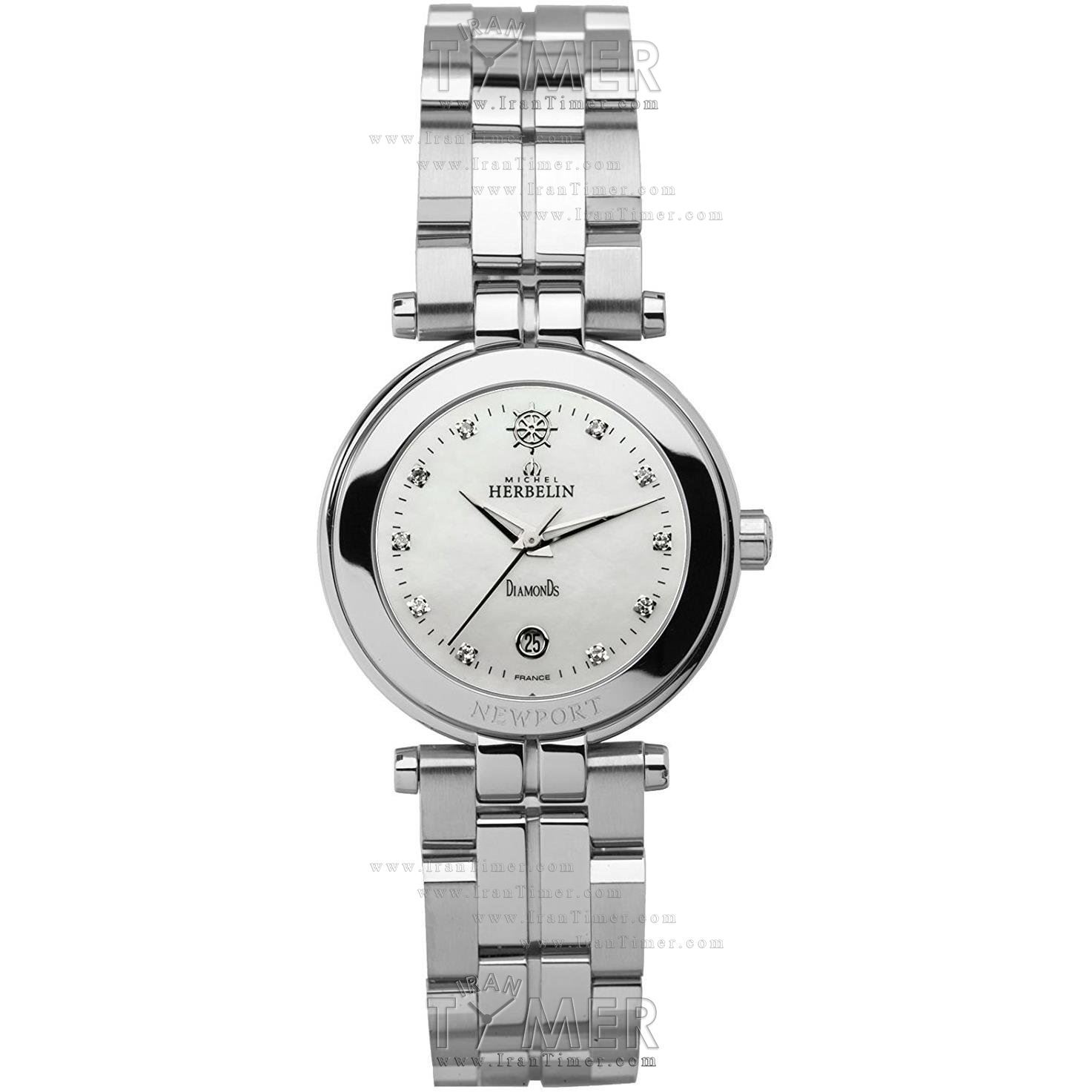 قیمت و خرید ساعت مچی زنانه مایکل هربلین(MICHEL HERBELIN) مدل 12856B89 کلاسیک فشن | اورجینال و اصلی