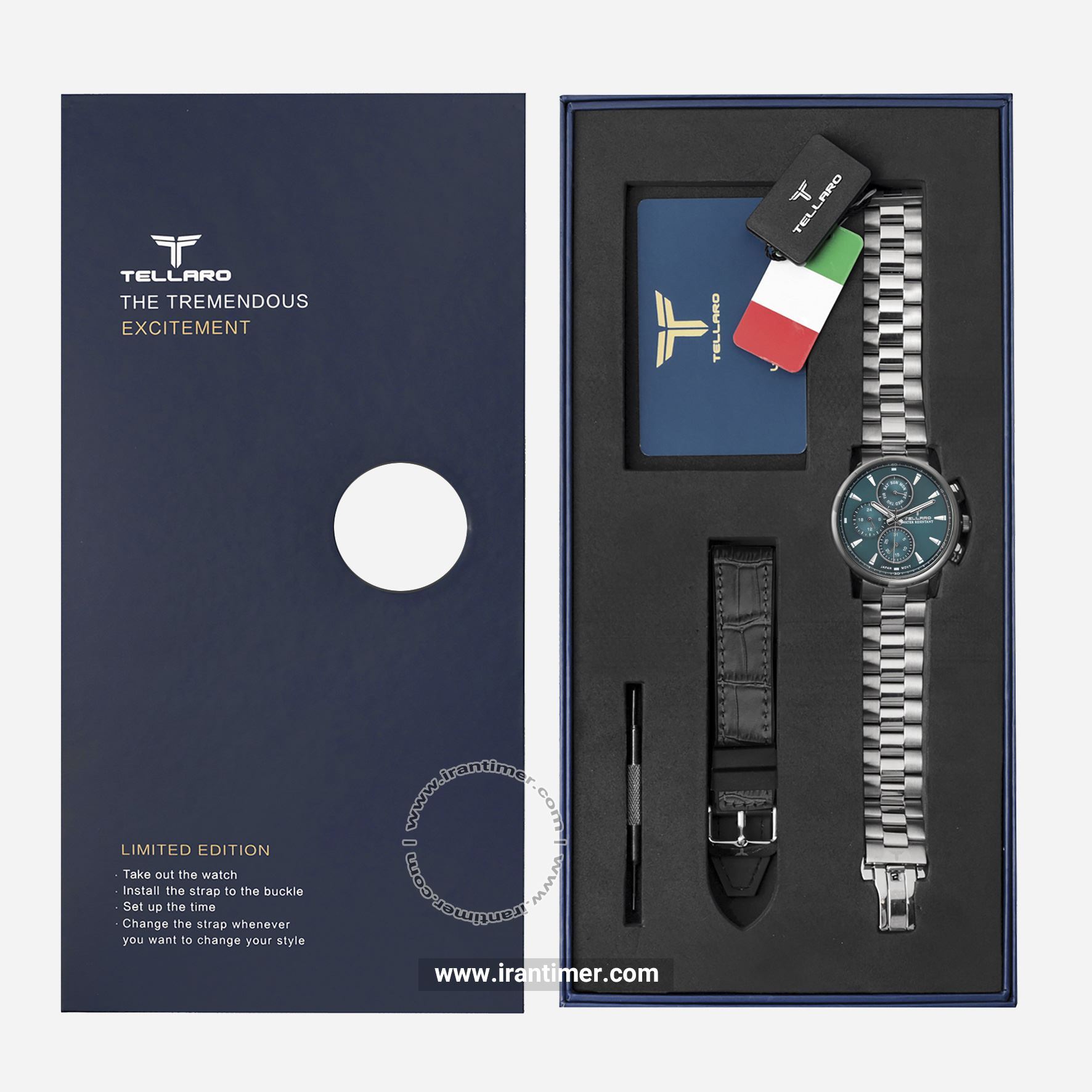 قیمت و خرید ساعت مچی مردانه تلارو(Tellaro) مدل T3097G-S2232CY کلاسیک | اورجینال و اصلی