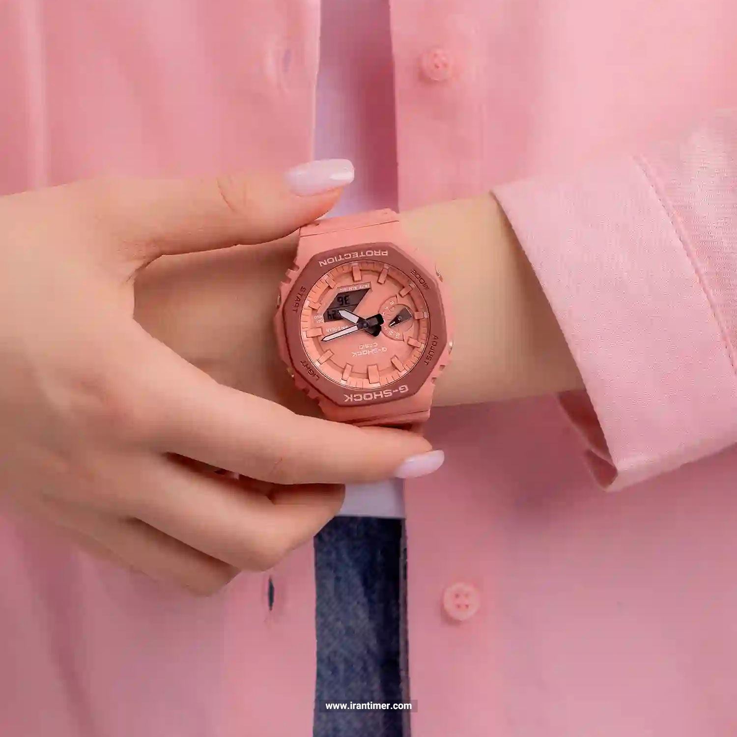 قیمت و خرید ساعت مچی زنانه کاسیو (CASIO) جی شاک مدل GA-2110SL-4A4DR اسپرت | اورجینال و اصلی