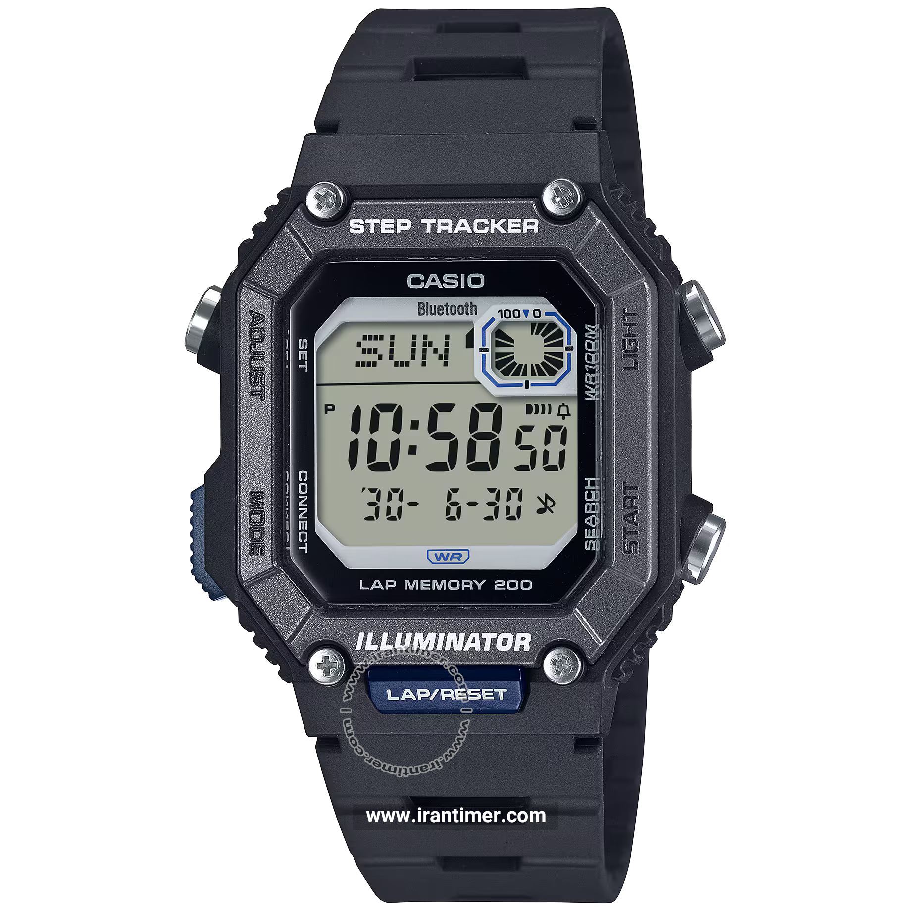 قیمت و خرید ساعت مچی مردانه کاسیو (CASIO) جنرال مدل WS-B1000-1AVDF اسپرت | اورجینال و اصلی