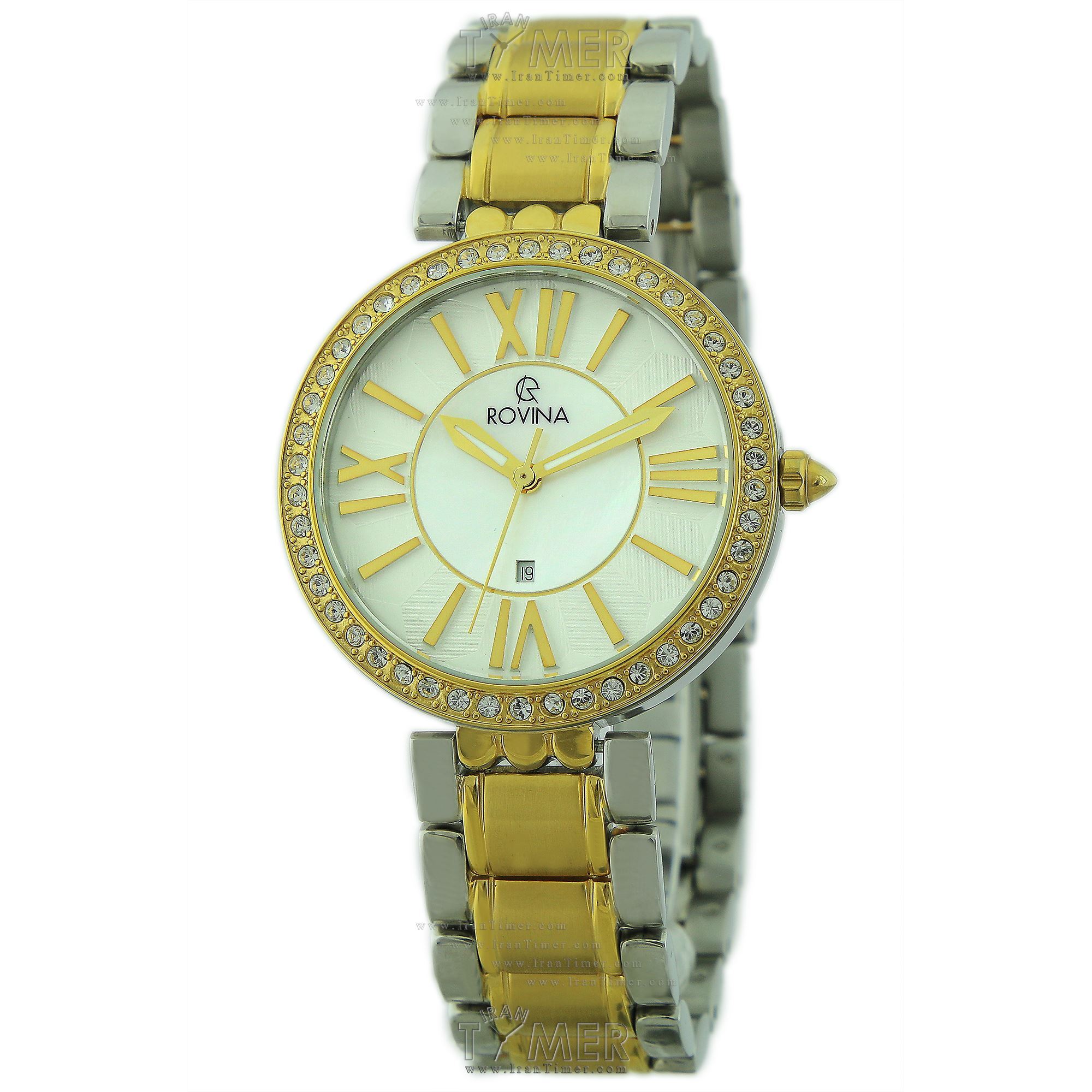 قیمت و خرید ساعت مچی زنانه رُوینا(ROVINA) مدل 70125L2BW کلاسیک فشن | اورجینال و اصلی