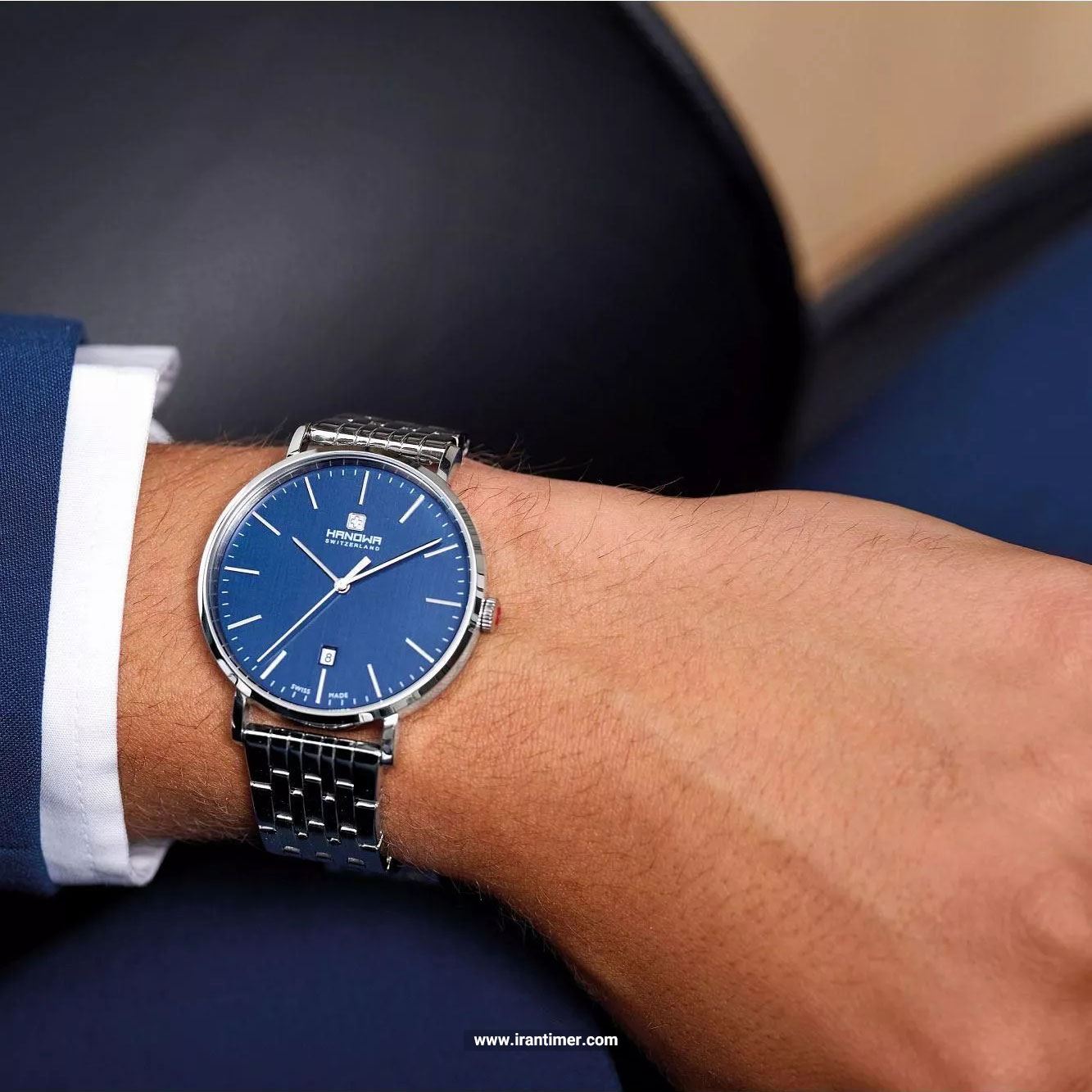 قیمت و خرید ساعت مچی مردانه هانوا(HANOWA) مدل HAWGH0001403 کلاسیک | اورجینال و اصلی