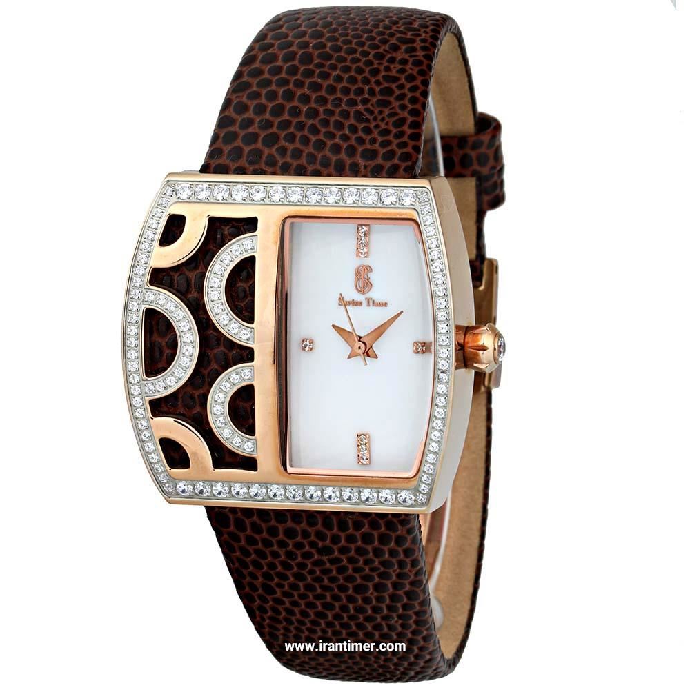 قیمت و خرید ساعت مچی زنانه سوئیس تایم(SWISS TIME) مدل ST 211-RGBrn/Wh فشن | اورجینال و اصلی