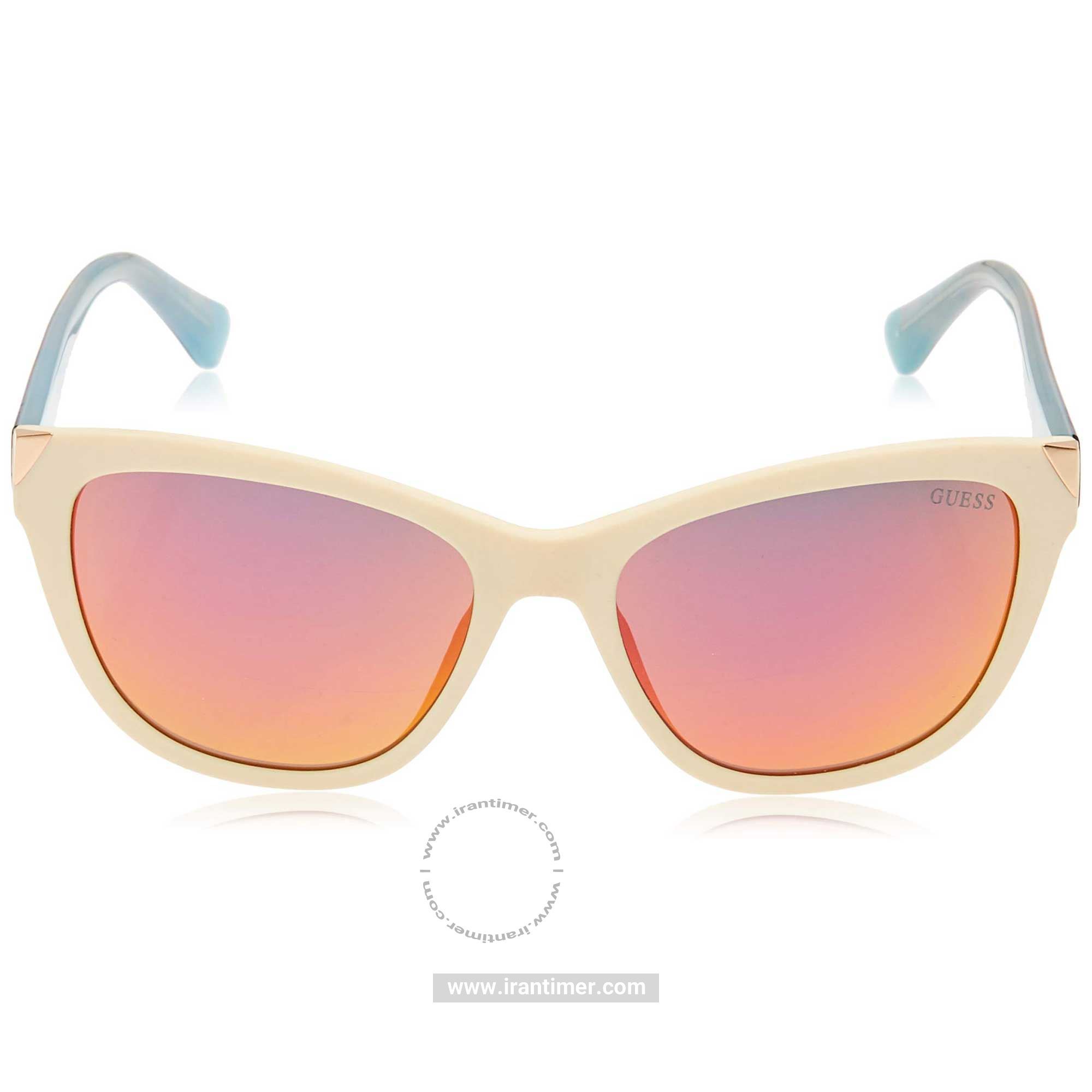 قیمت و خرید عینک آفتابی زنانه کلاسیک (guess) مدل GU 7398 25U 55 | اورجینال و اصلی