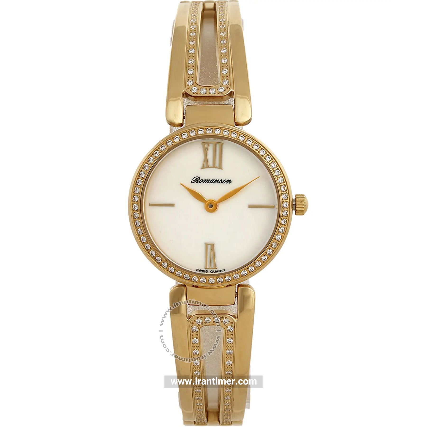 قیمت و خرید ساعت مچی زنانه رومانسون(ROMANSON) مدل RM7A02QLGGM1R1-W فشن | اورجینال و اصلی