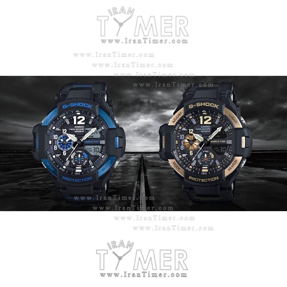 قیمت و خرید ساعت مچی مردانه کاسیو (CASIO) جی شاک مدل GA-1100-2BDR اسپرت | اورجینال و اصلی