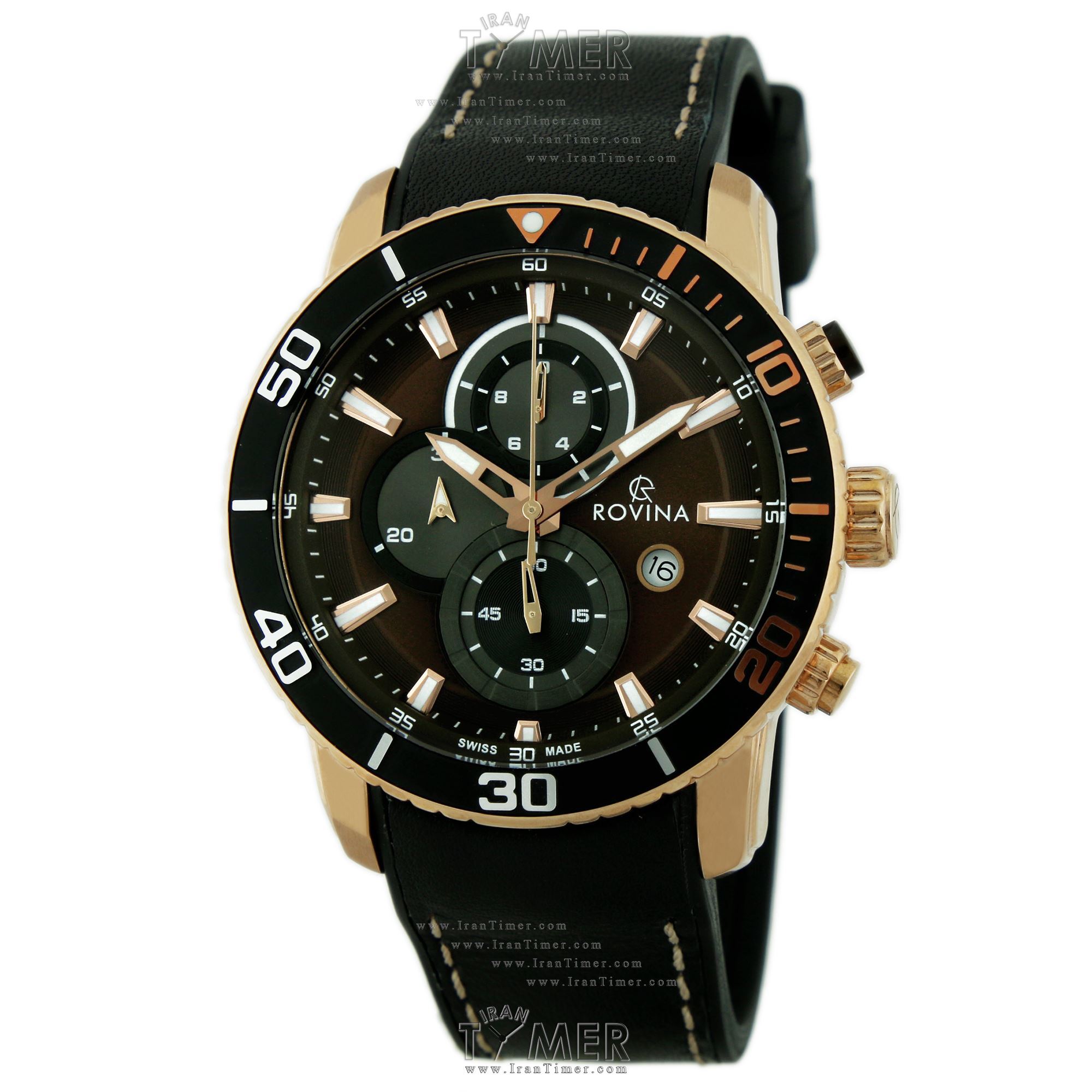 قیمت و خرید ساعت مچی مردانه رُوینا(ROVINA) مدل 51185G4SBR اسپرت | اورجینال و اصلی