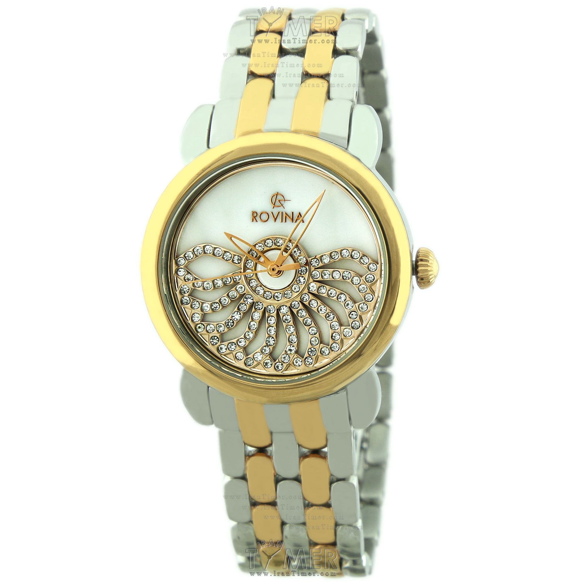 قیمت و خرید ساعت مچی زنانه رُوینا(ROVINA) مدل 6108L2BRg فشن | اورجینال و اصلی