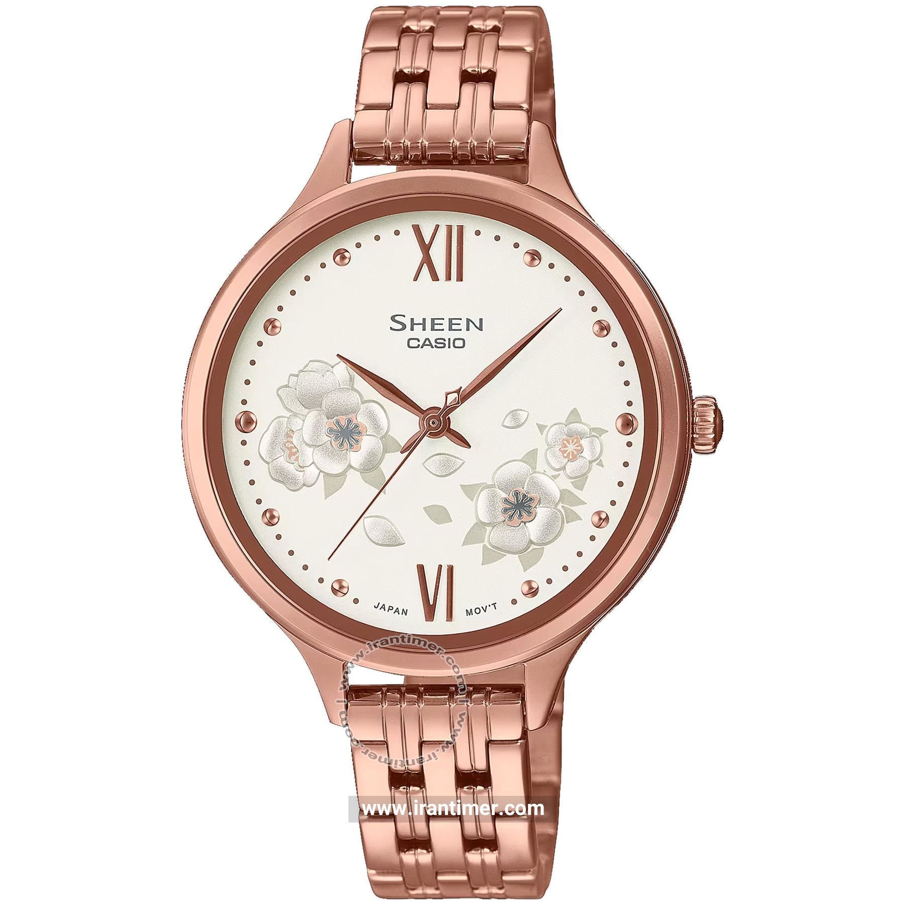 قیمت و خرید ساعت مچی زنانه کاسیو (CASIO) شین مدل SHE-4551PG-7AUDF فشن | اورجینال و اصلی