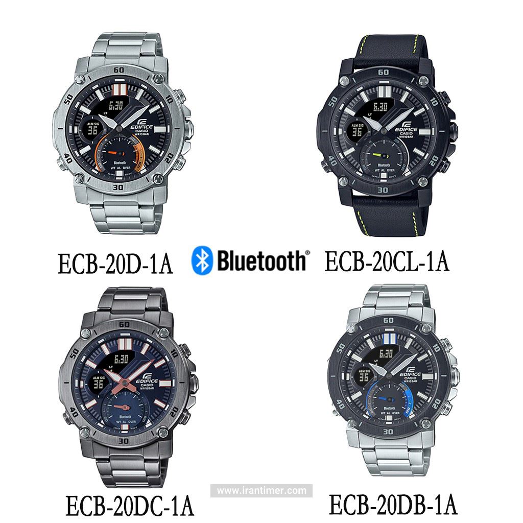قیمت و خرید ساعت مچی مردانه کاسیو (CASIO) ادیفس(ادیفایس) مدل ECB-20DB-1A کلاسیک | اورجینال و اصلی