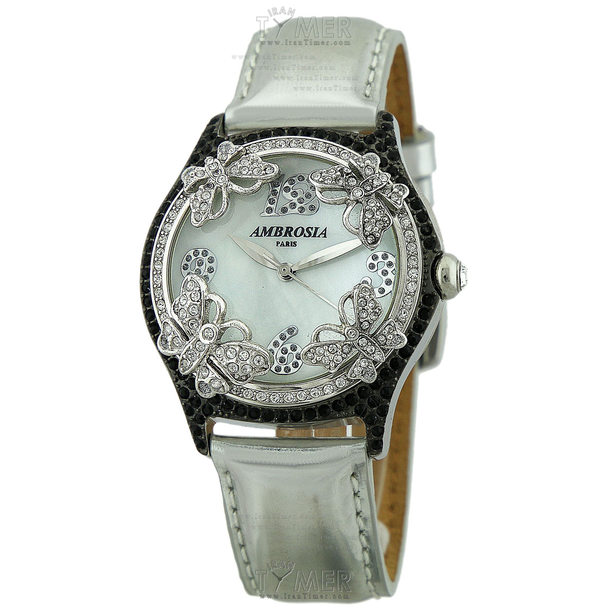 قیمت و خرید ساعت مچی زنانه آمبروزیا پاریس(AMBROSIA PARIS) مدل TUILERIE-BK-SILVER فشن | اورجینال و اصلی