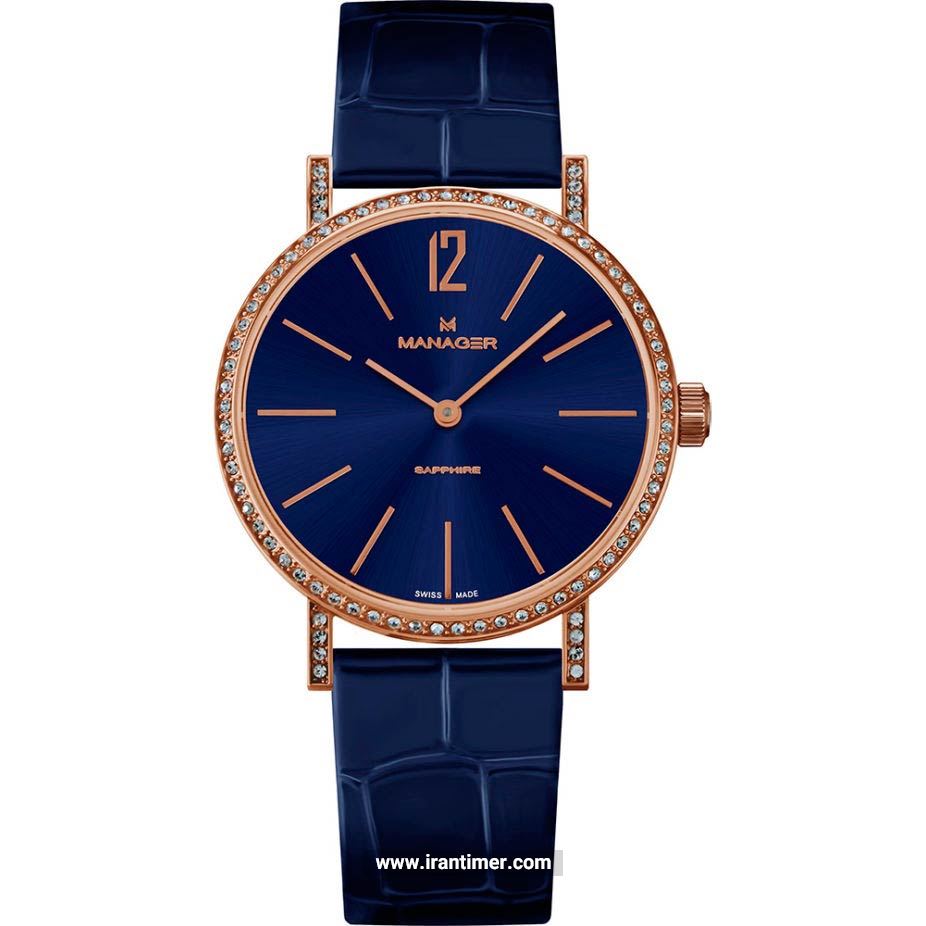قیمت و خرید ساعت مچی زنانه منیجر(MANAGER) مدل MAN-PA-08-RL کلاسیک | اورجینال و اصلی