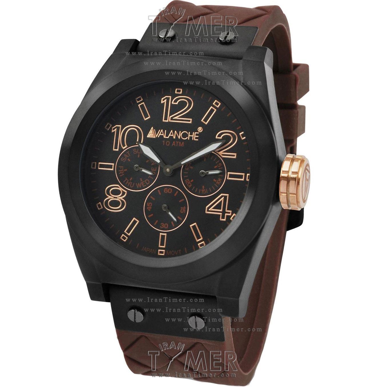 قیمت و خرید ساعت مچی مردانه اولانچ(AVALANCHE) مدل AV1027BRBK اسپرت | اورجینال و اصلی