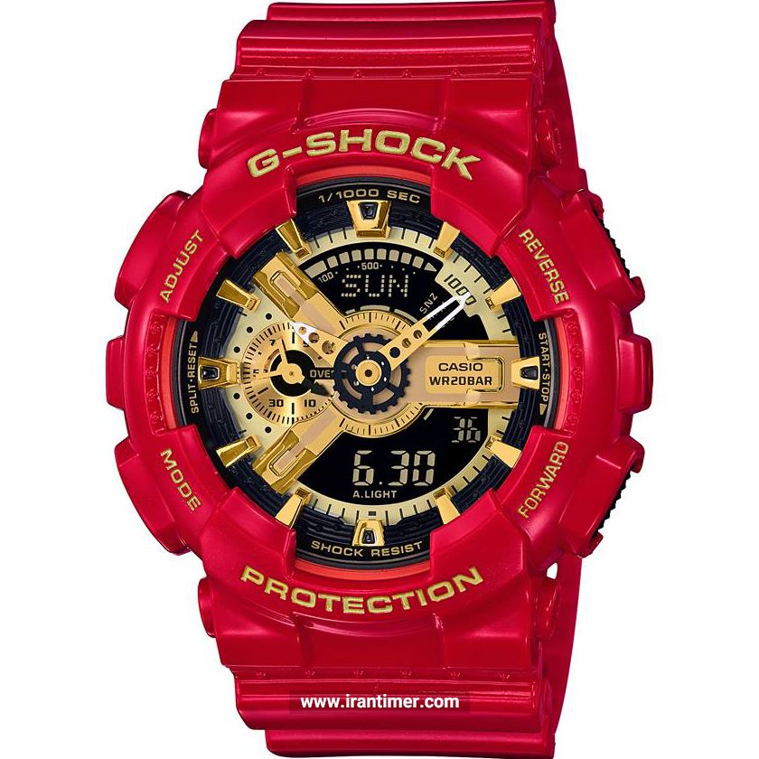 قیمت و خرید ساعت مچی مردانه کاسیو (CASIO) جی شاک مدل GA-110VLA-4ADR اسپرت | اورجینال و اصلی