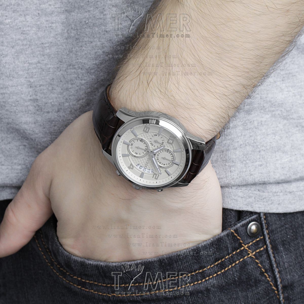 قیمت و خرید ساعت مچی مردانه گس(GUESS) مدل W0076G2 کلاسیک | اورجینال و اصلی