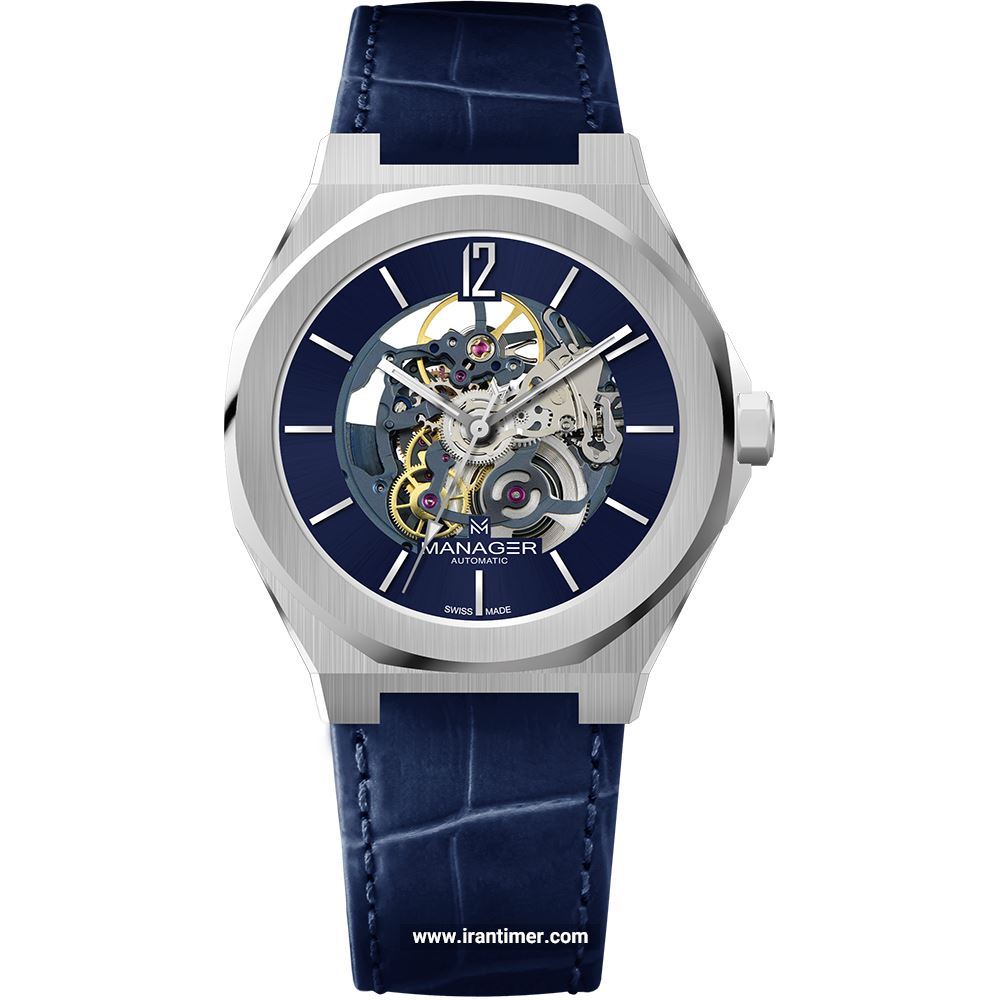 قیمت و خرید ساعت مچی مردانه منیجر(MANAGER) مدل MAN-RO-03-SL کلاسیک | اورجینال و اصلی