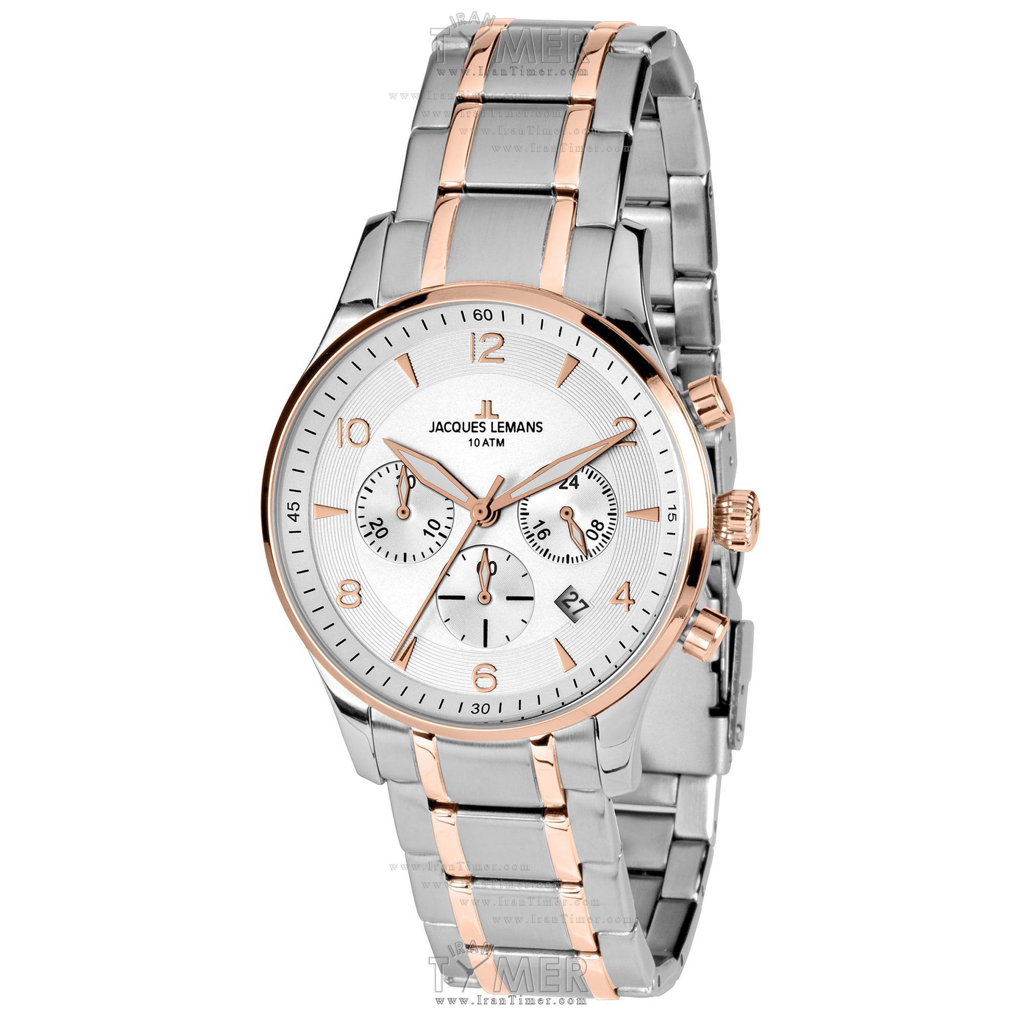 قیمت و خرید ساعت مچی مردانه ژاک لمن(JACQUES LEMANS) مدل 1-1654P کلاسیک | اورجینال و اصلی