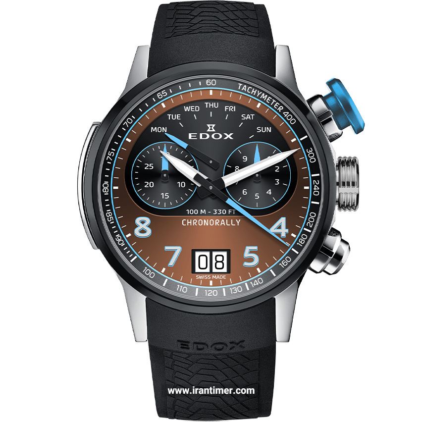 قیمت و خرید ساعت مچی مردانه ادُکس(EDOX) مدل 38003TINBUBRNBU اسپرت | اورجینال و اصلی