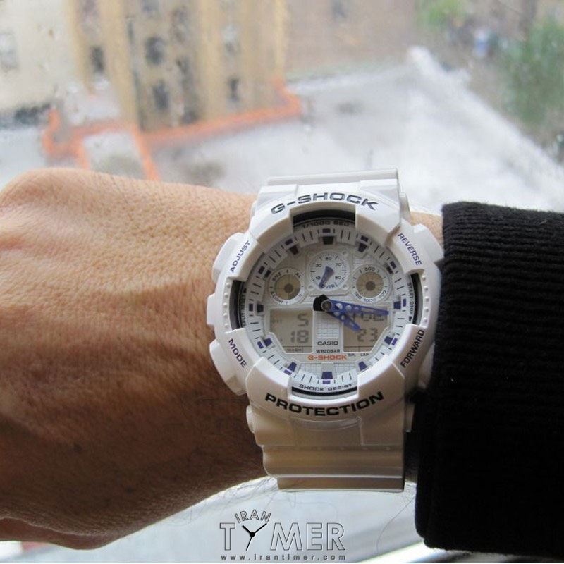 قیمت و خرید ساعت مچی مردانه کاسیو (CASIO) جی شاک مدل GA-100A-7ADR اسپرت | اورجینال و اصلی