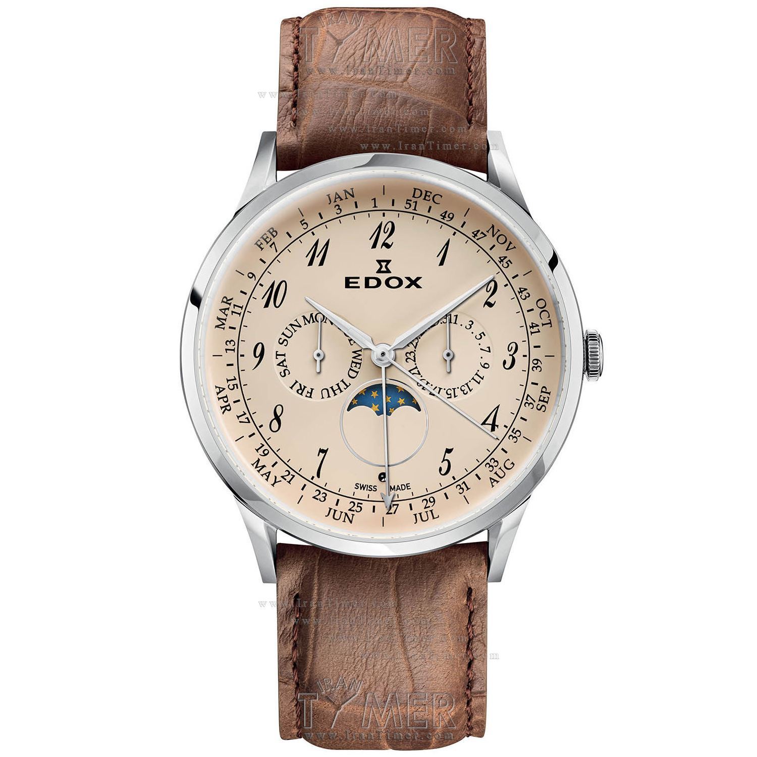 قیمت و خرید ساعت مچی مردانه ادُکس(EDOX) مدل 401013CBEBN کلاسیک | اورجینال و اصلی