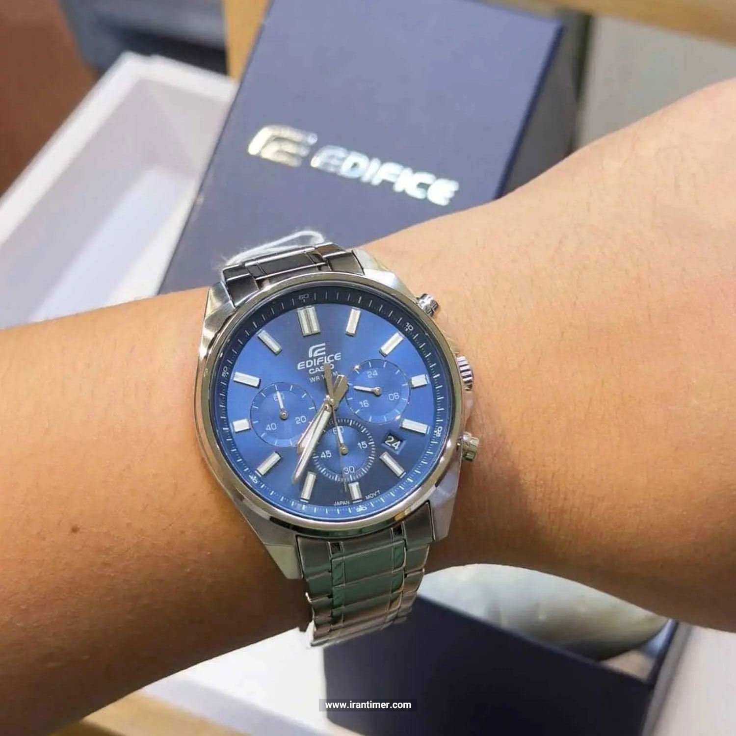 قیمت و خرید ساعت مچی مردانه کاسیو (CASIO) ادیفس(ادیفایس) مدل EFV-650D-2AVUDF کلاسیک | اورجینال و اصلی