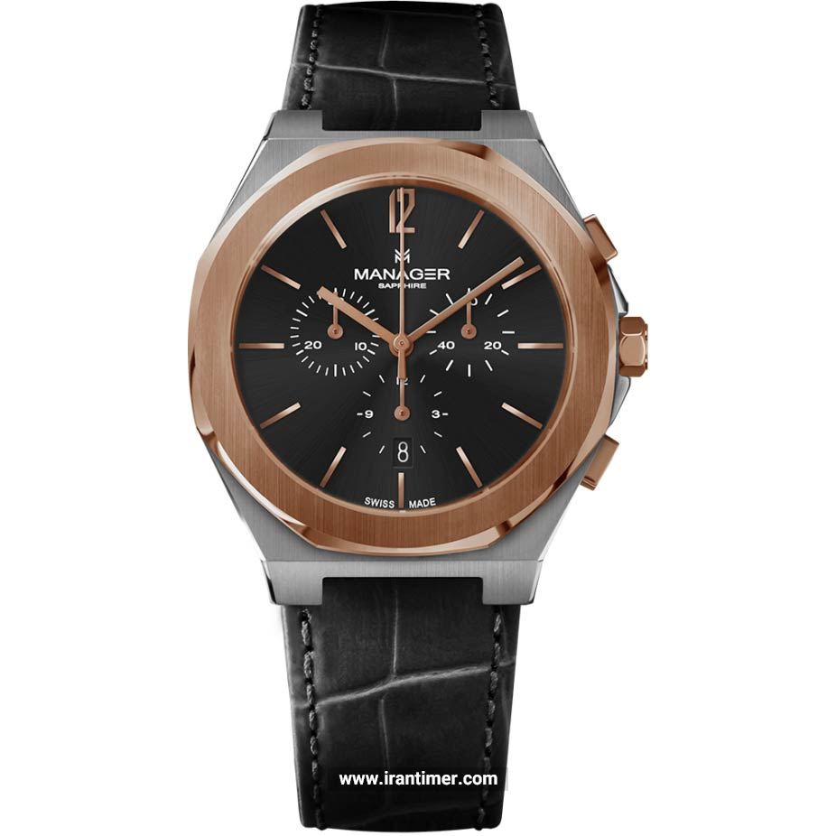 قیمت و خرید ساعت مچی مردانه منیجر(MANAGER) مدل MAN-RS-06-BL کلاسیک | اورجینال و اصلی