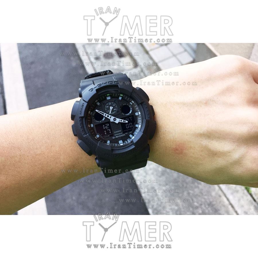 قیمت و خرید ساعت مچی مردانه کاسیو (CASIO) جی شاک مدل GA-100BBN-1ADR اسپرت | اورجینال و اصلی