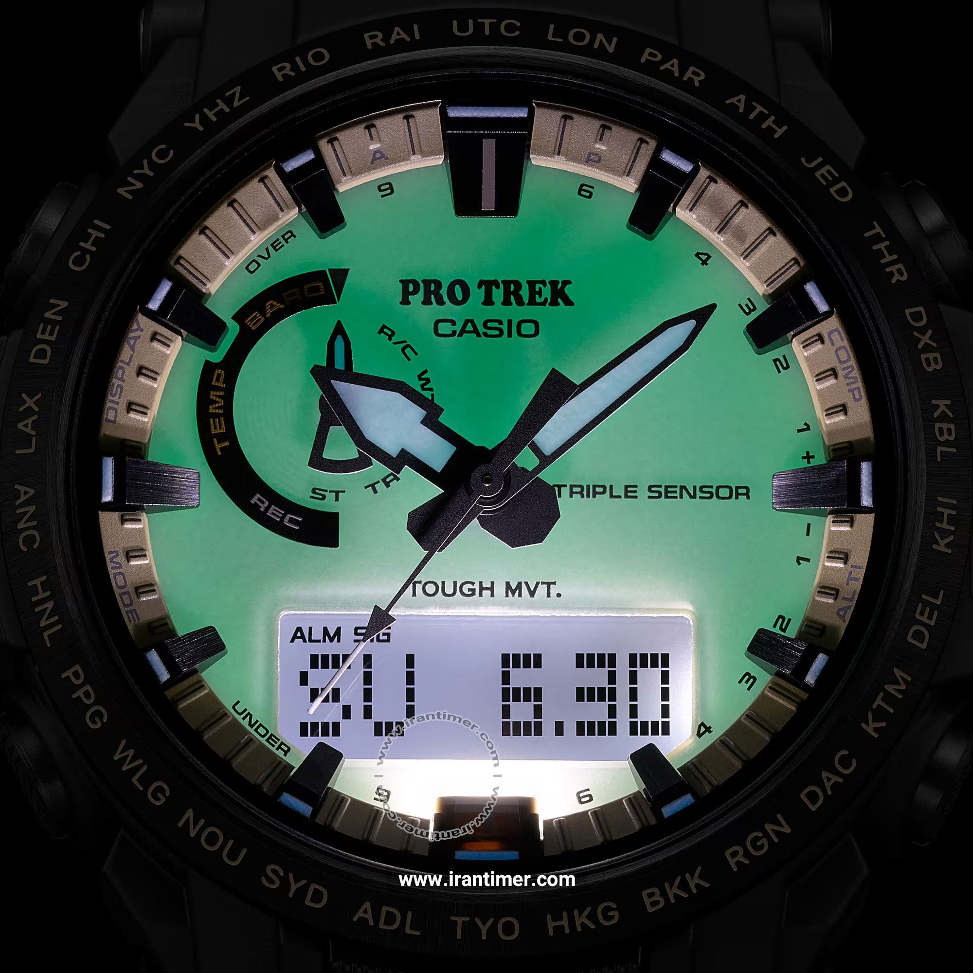 قیمت و خرید ساعت مچی مردانه کاسیو (CASIO) پروترک مدل PRW-61LD-5DR اسپرت | اورجینال و اصلی