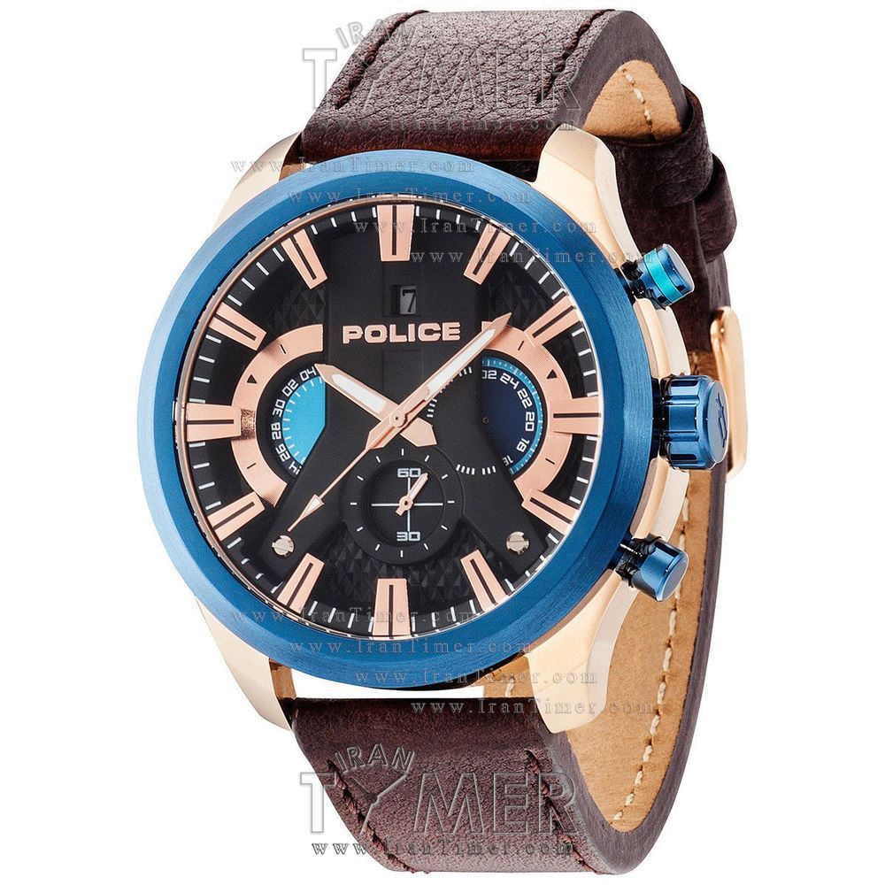 قیمت و خرید ساعت مچی مردانه پلیس(POLICE) مدل P14639JSRBL-02 اسپرت | اورجینال و اصلی