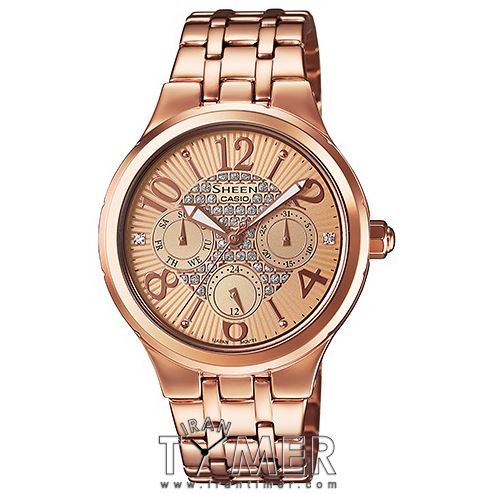 قیمت و خرید ساعت مچی زنانه کاسیو (CASIO) شین مدل SHE-3808PG-9AUDR کلاسیک فشن | اورجینال و اصلی
