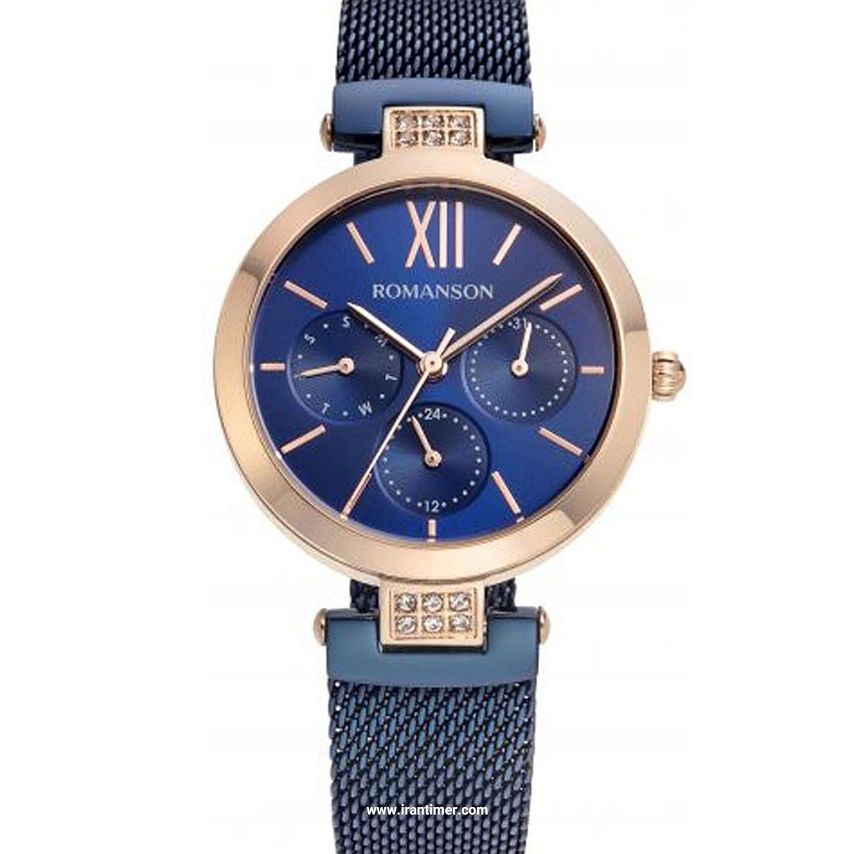 قیمت و خرید ساعت مچی زنانه رومانسون(ROMANSON) مدل RM8A50FLURA46R-BL کلاسیک | اورجینال و اصلی