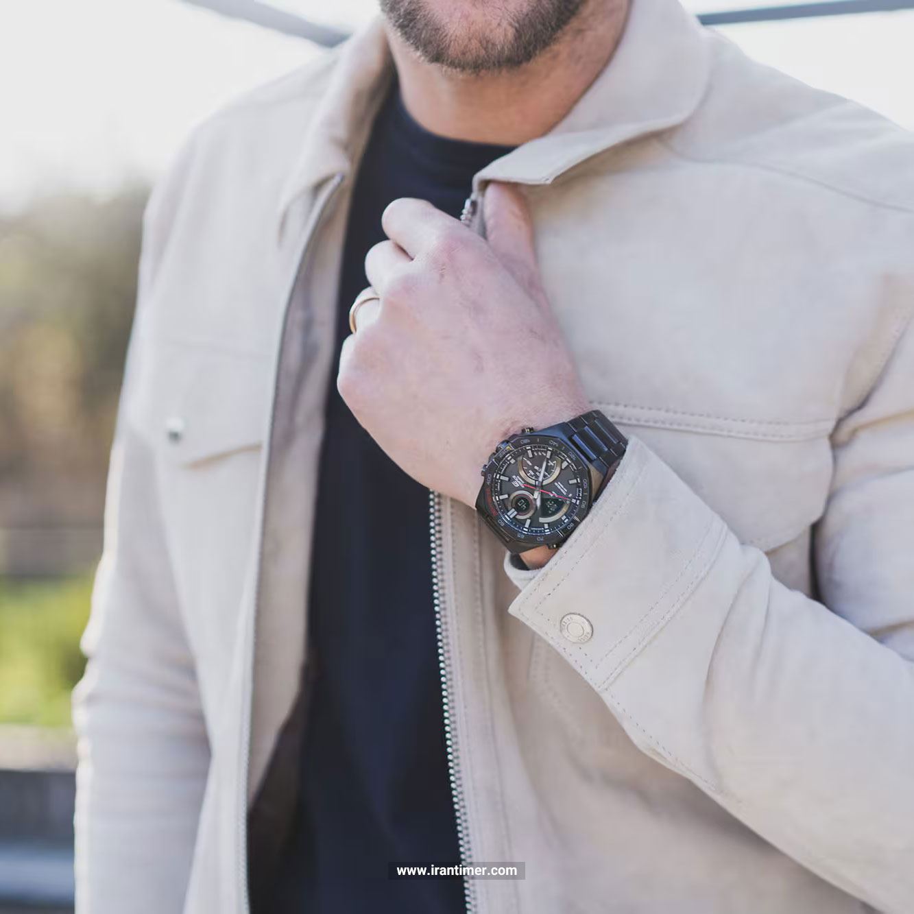 قیمت و خرید ساعت مچی مردانه کاسیو (CASIO) ادیفس(ادیفایس) مدل ECB-950DC-1ADF اسپرت | اورجینال و اصلی