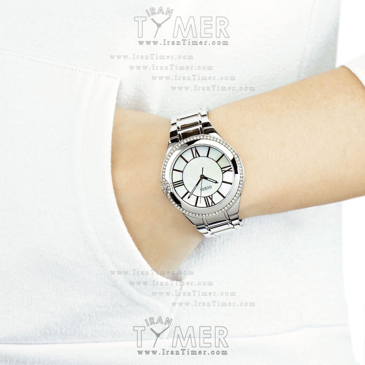 قیمت و خرید ساعت مچی زنانه گس(GUESS) مدل 12117L1 فشن | اورجینال و اصلی