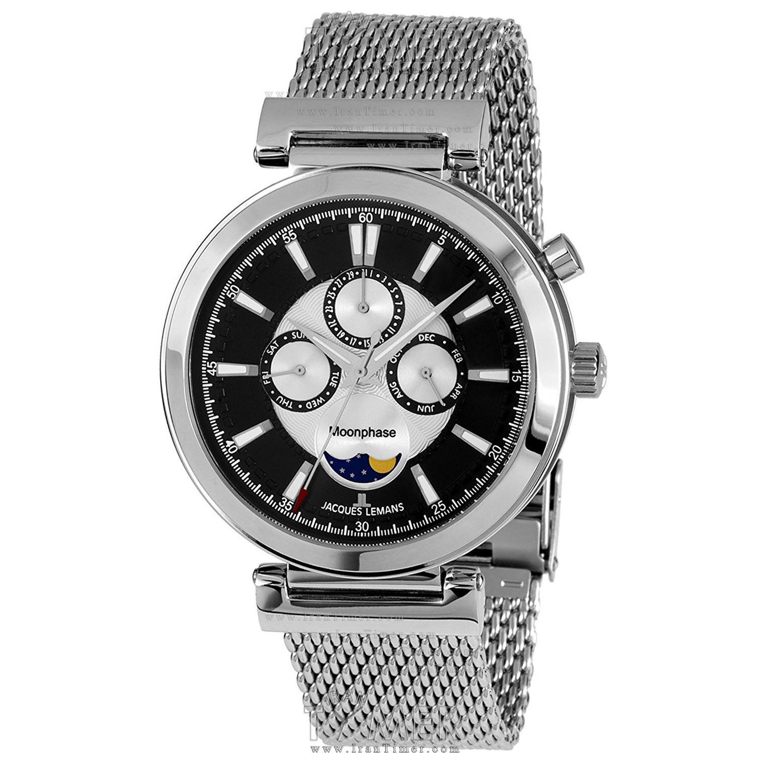 قیمت و خرید ساعت مچی مردانه ژاک لمن(JACQUES LEMANS) مدل 1-1698D کلاسیک | اورجینال و اصلی