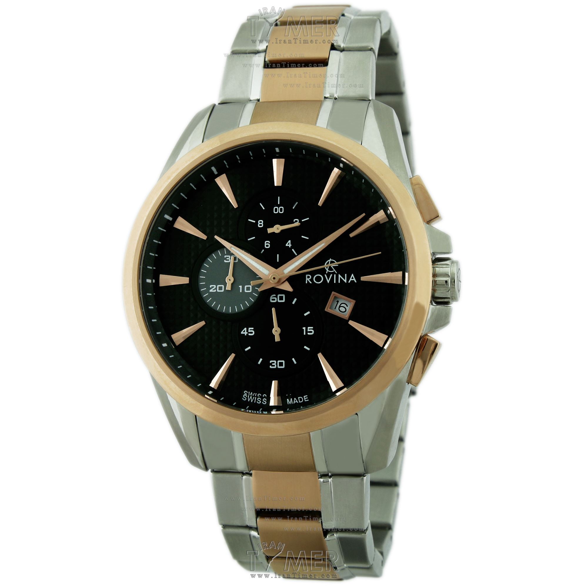 قیمت و خرید ساعت مچی مردانه رُوینا(ROVINA) مدل 51184G2BB کلاسیک | اورجینال و اصلی
