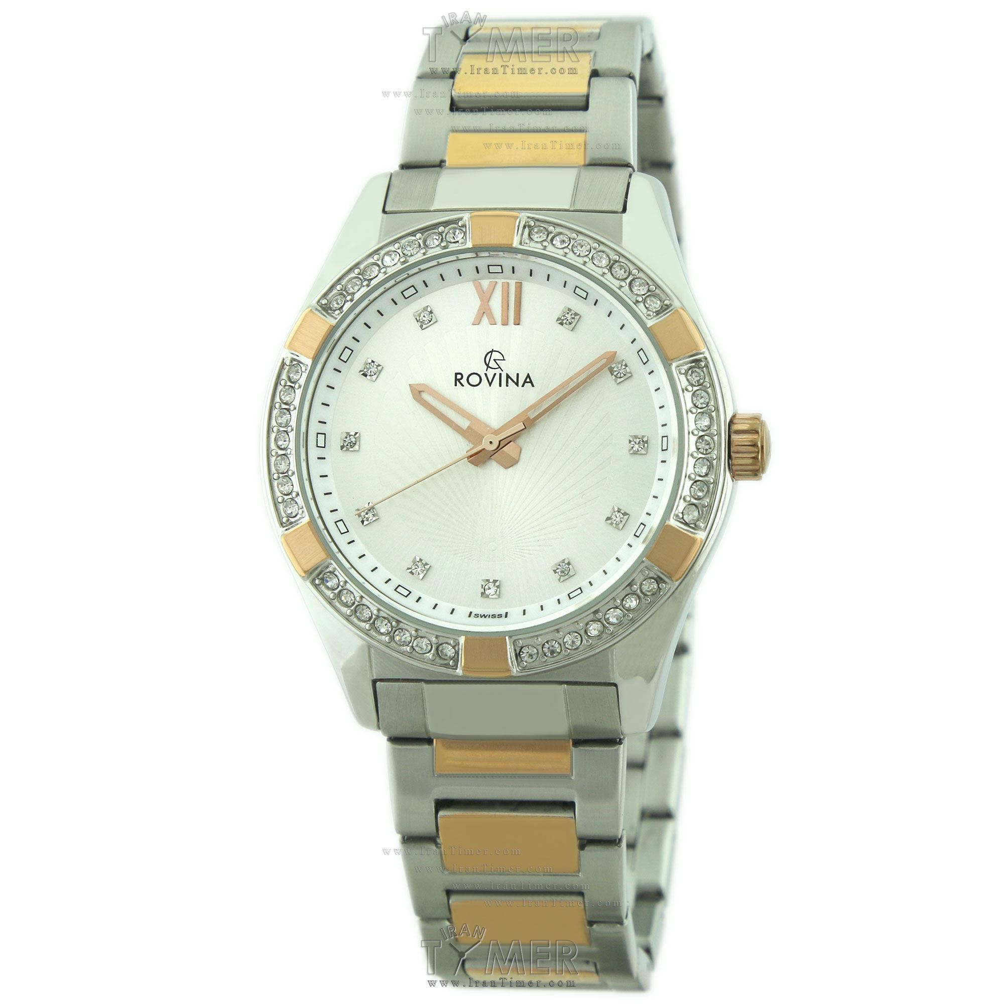 قیمت و خرید ساعت مچی زنانه رُوینا(ROVINA) مدل 51152L2BW کلاسیک فشن | اورجینال و اصلی