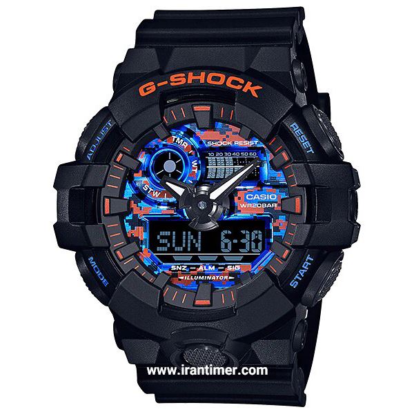 قیمت و خرید ساعت مچی مردانه کاسیو (CASIO) جی شاک مدل GA-700CT-1ADR اسپرت | اورجینال و اصلی