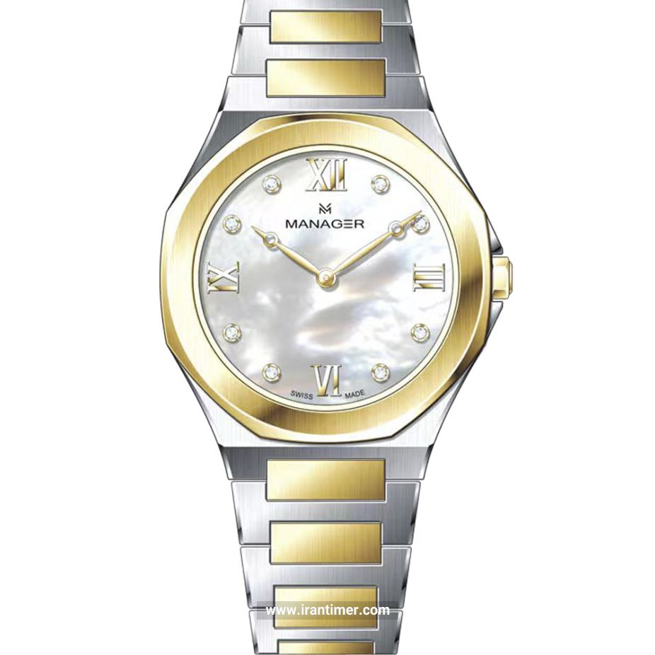 قیمت و خرید ساعت مچی زنانه منیجر(MANAGER) مدل MAN-RW-310-BGM کلاسیک | اورجینال و اصلی