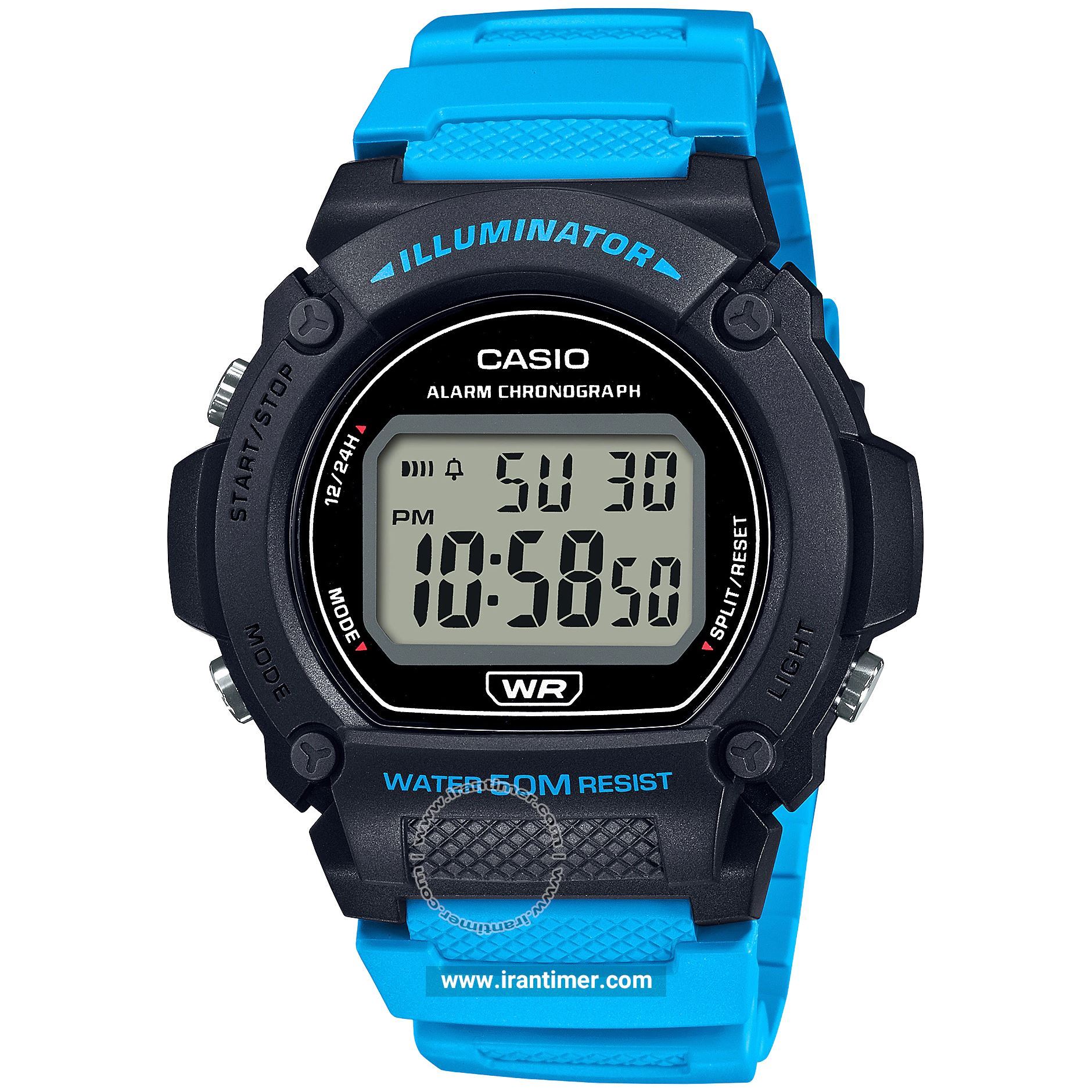 قیمت و خرید ساعت مچی مردانه کاسیو (CASIO) جنرال مدل W-219H-2A2VDF اسپرت | اورجینال و اصلی