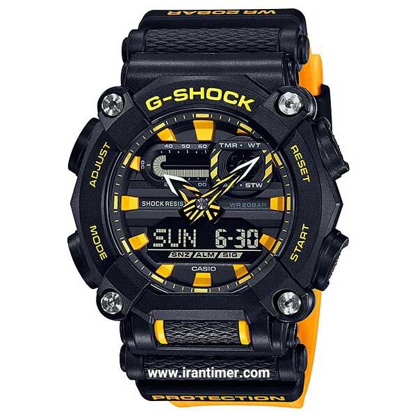 قیمت و خرید ساعت مچی مردانه کاسیو (CASIO) جی شاک مدل GA-900A-1A9DR اسپرت | اورجینال و اصلی