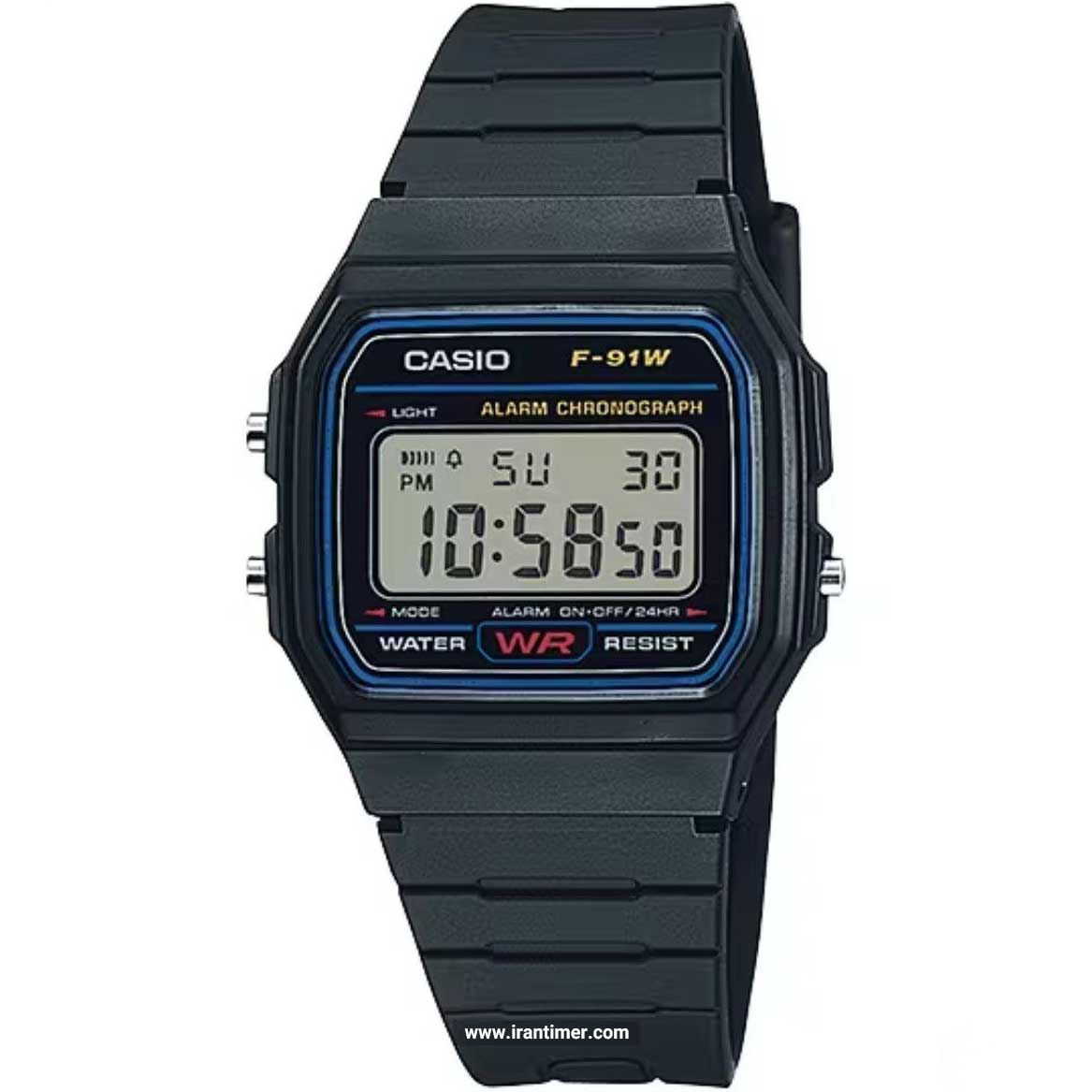 قیمت و خرید ساعت مچی مردانه زنانه کاسیو (CASIO) جنرال مدل F-91W-1C اسپرت | اورجینال و اصلی