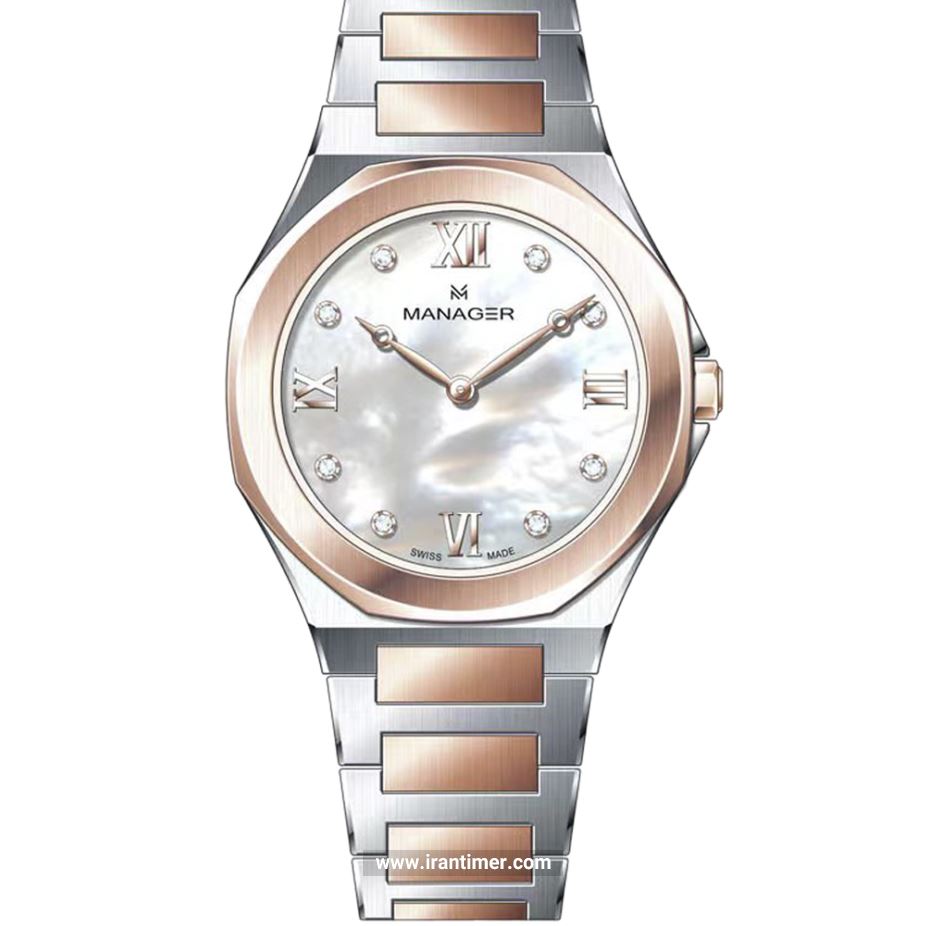 قیمت و خرید ساعت مچی زنانه منیجر(MANAGER) مدل MAN-RW-310-BRM کلاسیک | اورجینال و اصلی