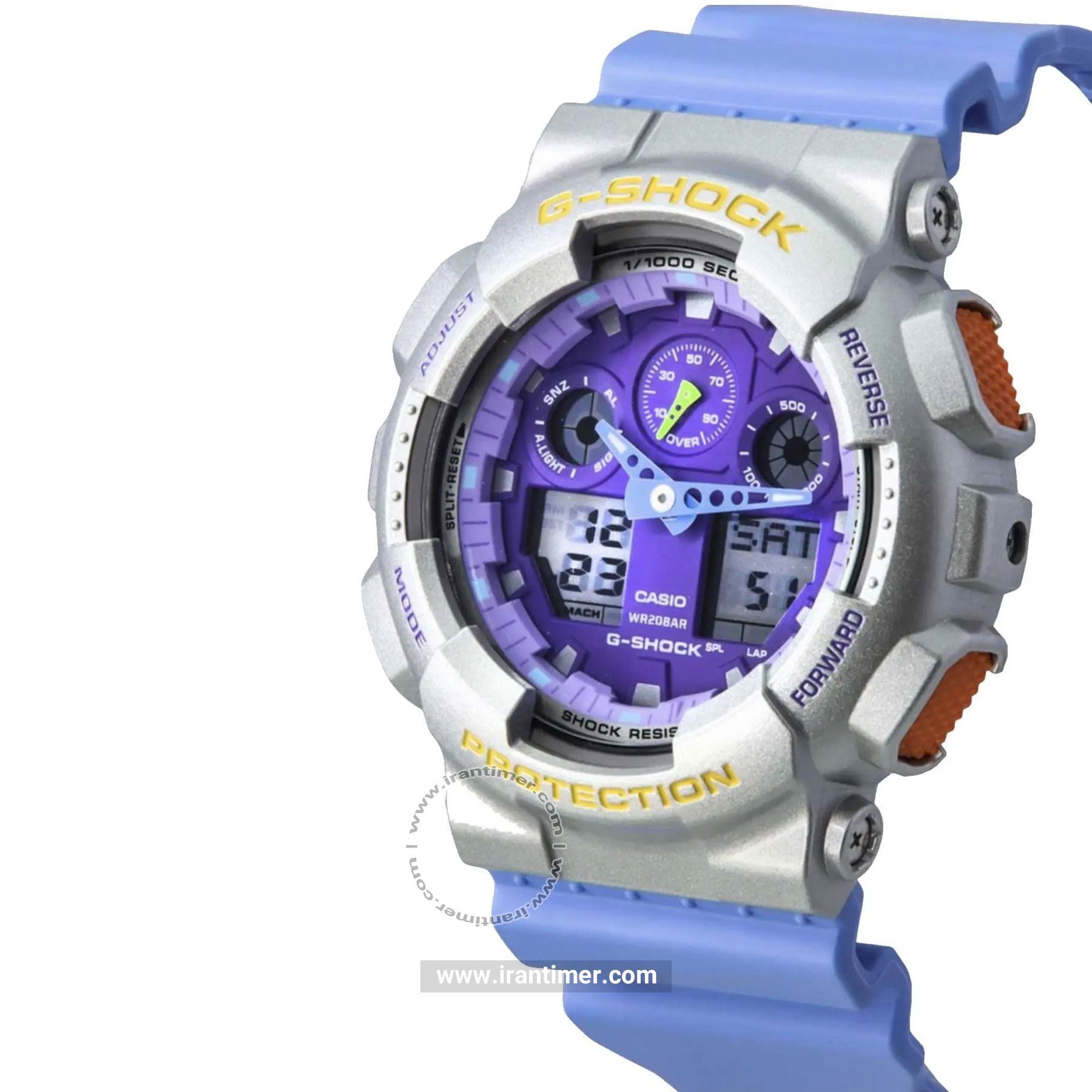 قیمت و خرید ساعت مچی مردانه کاسیو (CASIO) مدل GA-100EU-8A2DR اسپرت | اورجینال و اصلی