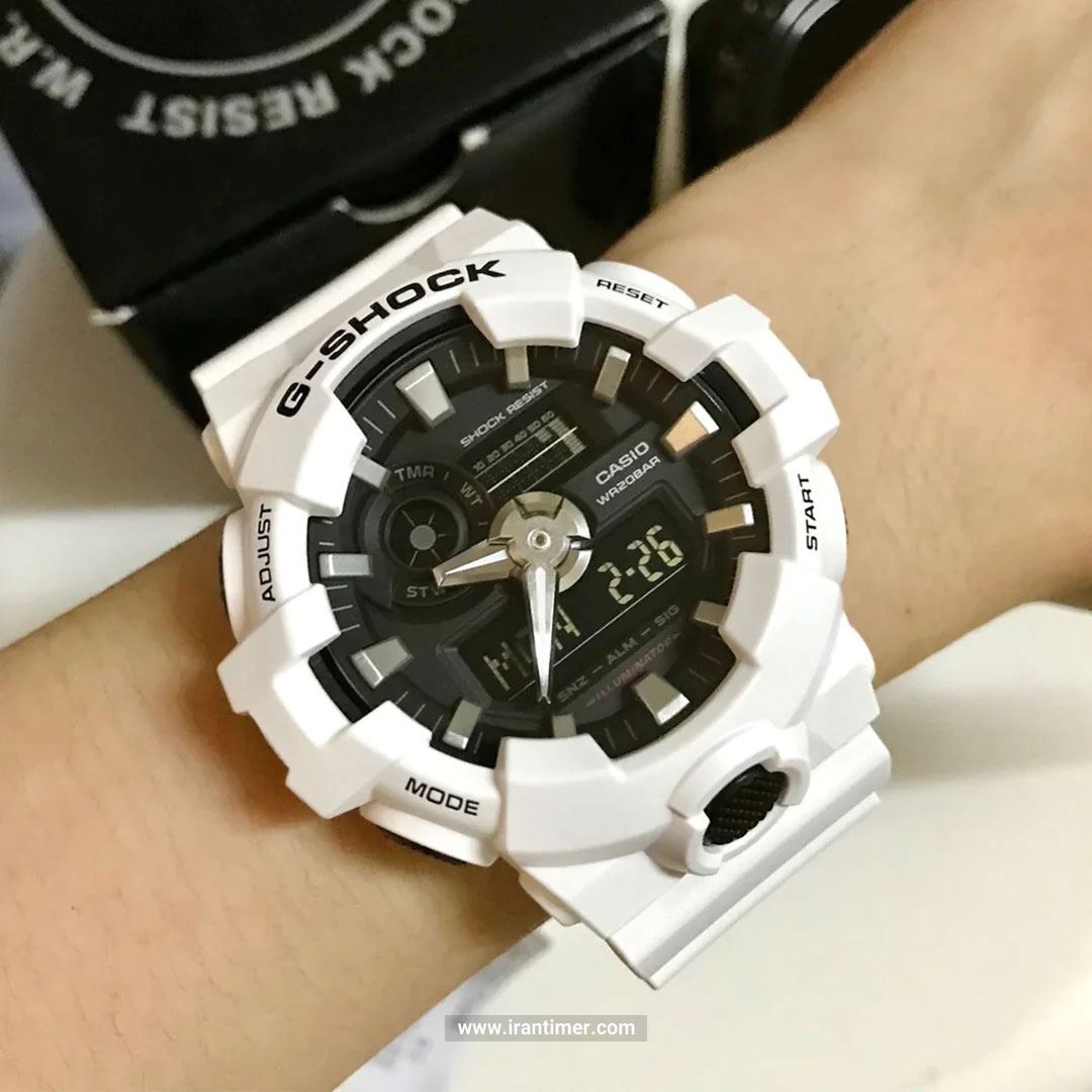 قیمت و خرید ساعت مچی مردانه کاسیو (CASIO) جی شاک مدل GA-700-7ADR اسپرت | اورجینال و اصلی
