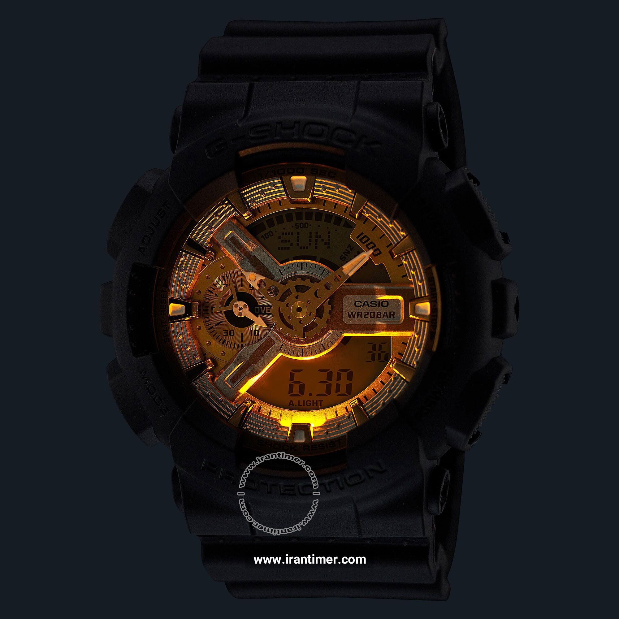 قیمت و خرید ساعت مچی مردانه کاسیو (CASIO) مدل GA-110CD-1A9DR اسپرت | اورجینال و اصلی