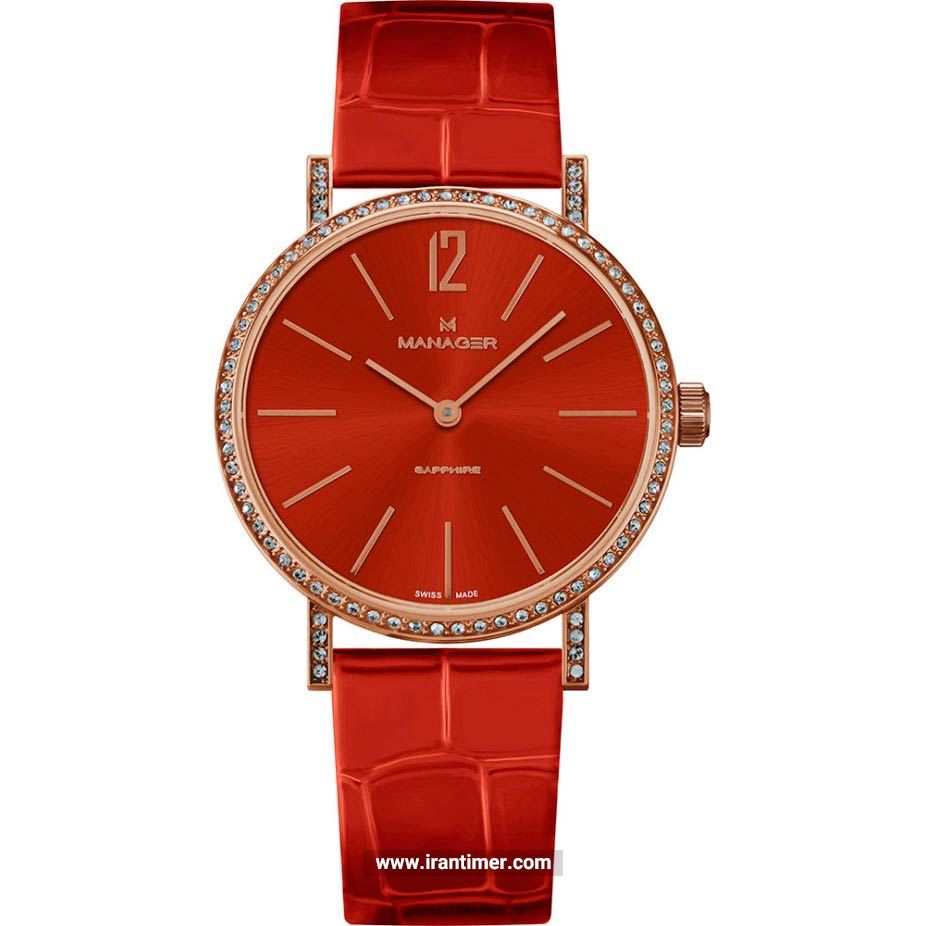 قیمت و خرید ساعت مچی زنانه منیجر(MANAGER) مدل MAN-PA-12-RL کلاسیک | اورجینال و اصلی
