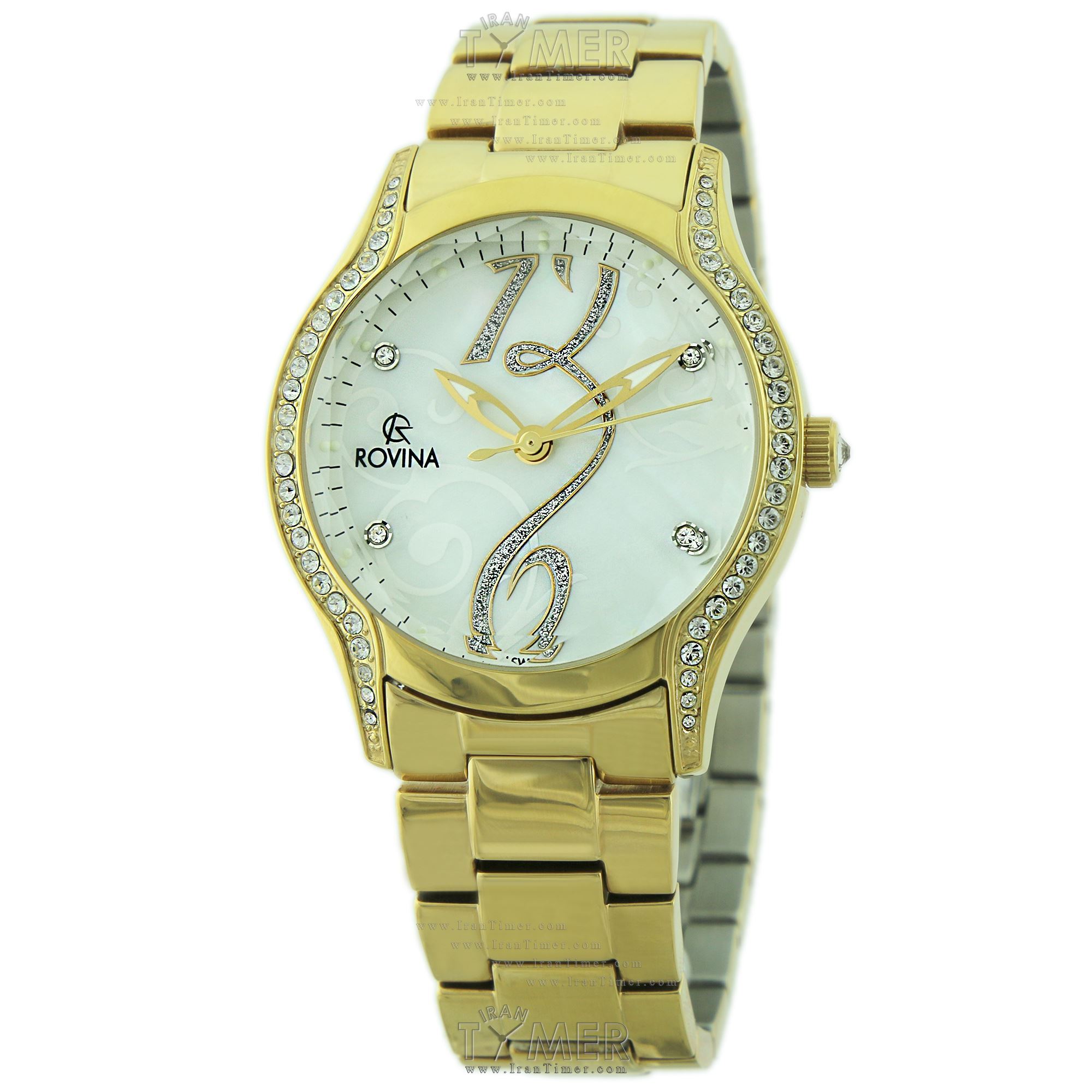 قیمت و خرید ساعت مچی زنانه رُوینا(ROVINA) مدل 55127L3BW فشن | اورجینال و اصلی