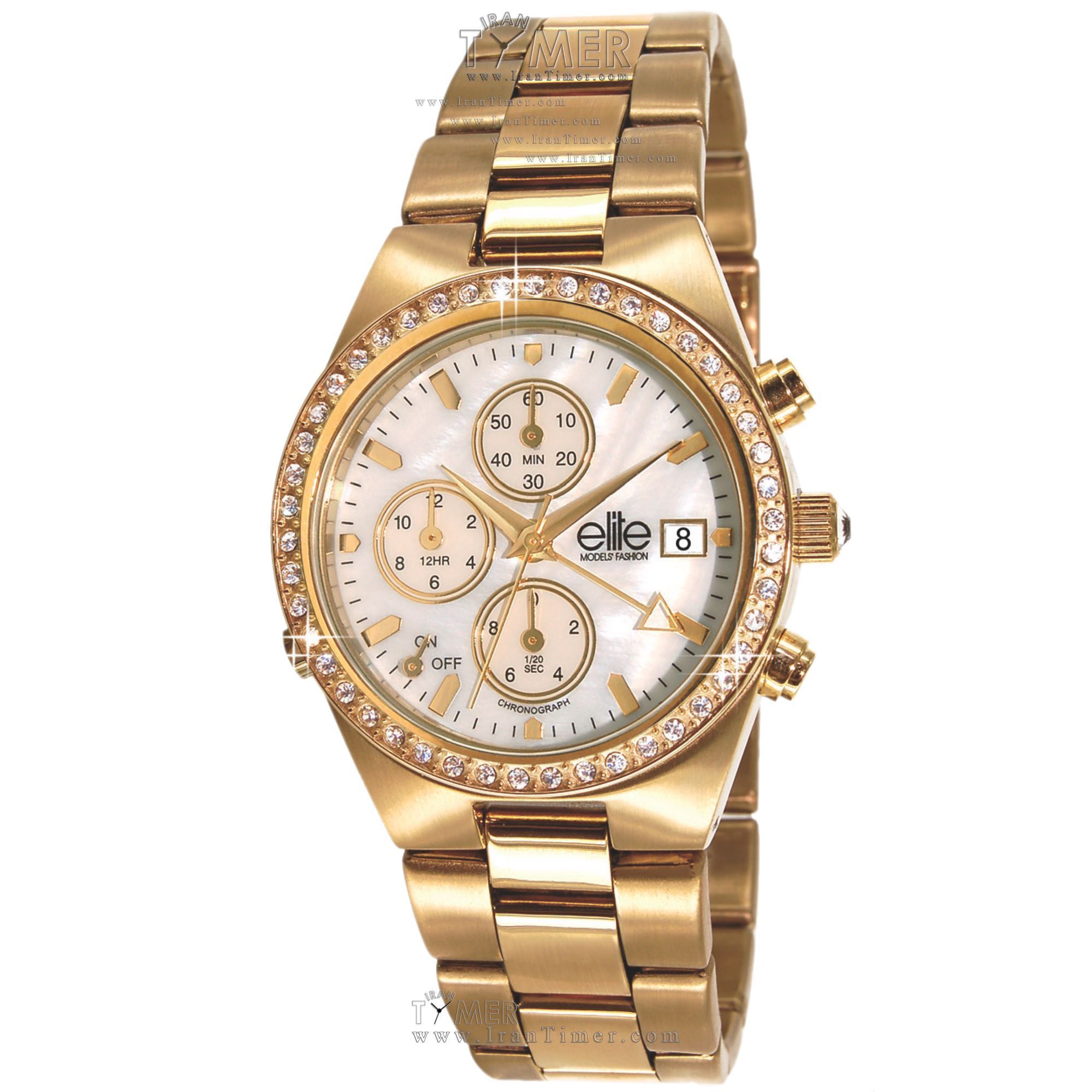 قیمت و خرید ساعت مچی زنانه الیت(ELITE) مدل E52904G-101 فشن اسپرت | اورجینال و اصلی