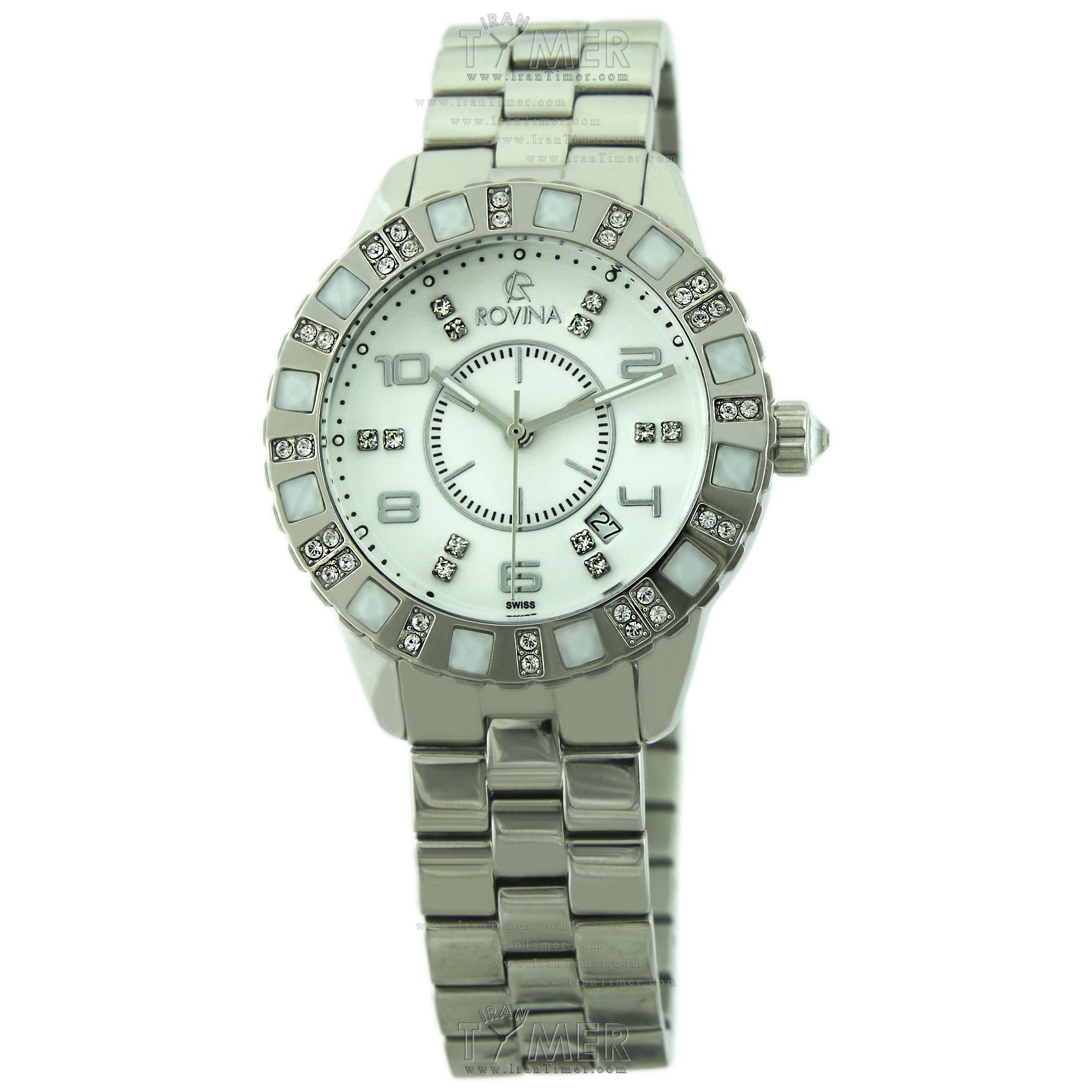 قیمت و خرید ساعت مچی زنانه رُوینا(ROVINA) مدل 22119L1BW فشن | اورجینال و اصلی